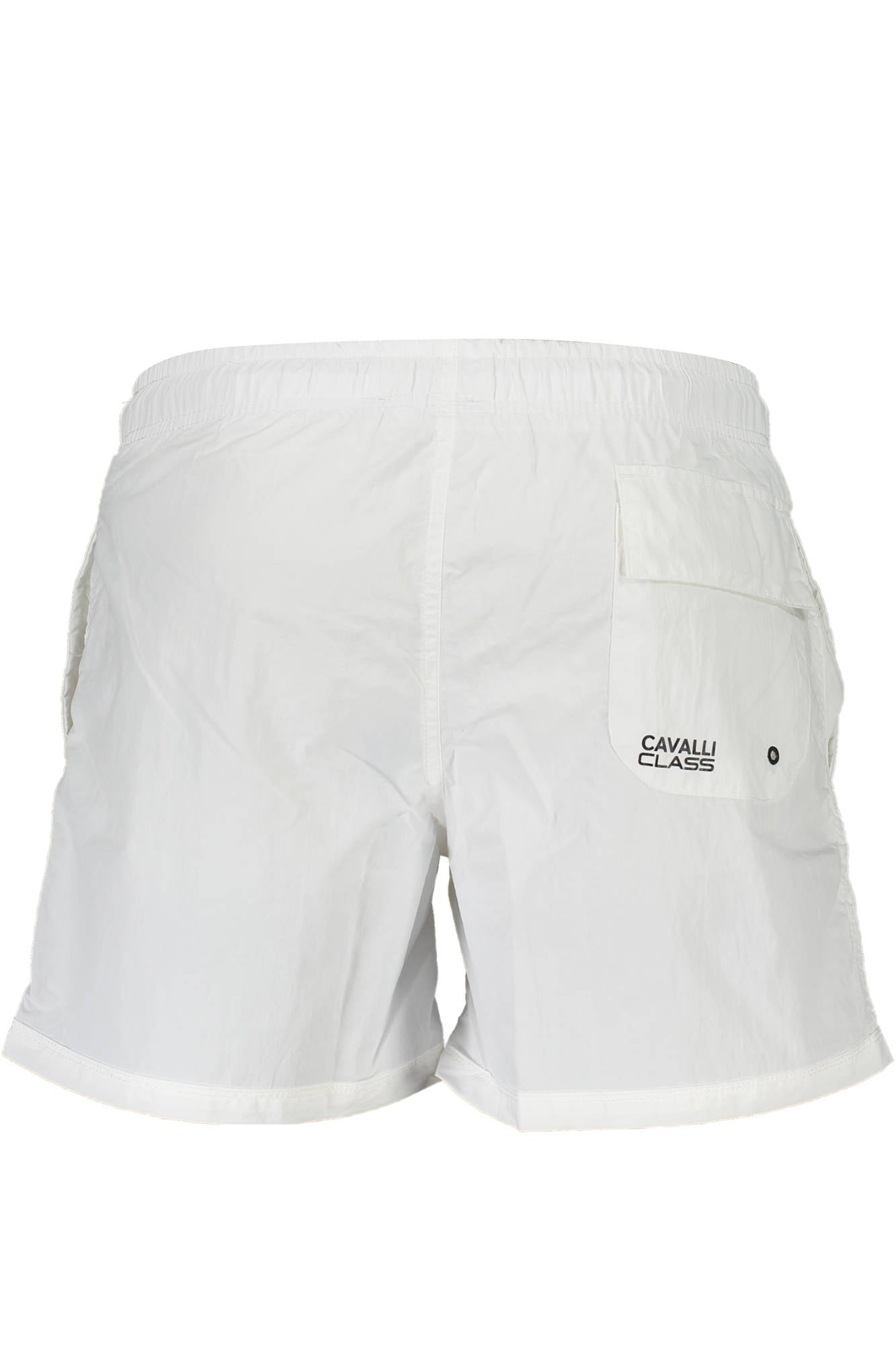 QXH01O-SB053_BIANCO_00053 – Weiße Herren-Badeshorts mit Print, Taschen und elastischem Bund – Größe: S, L, XL – Farbe: Bianco