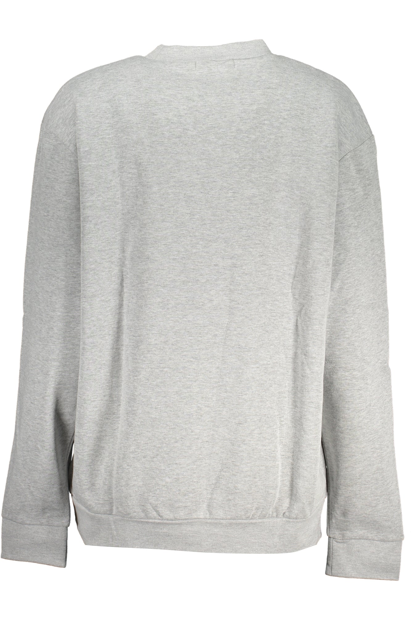 QXT67ZCF062_GR05014 – Grauer Damenpullover: Langarm, Rundhalsausschnitt, Logo-Druck – Größe: XS, S, M, L, XL, 2XL – Farbe: Grigio