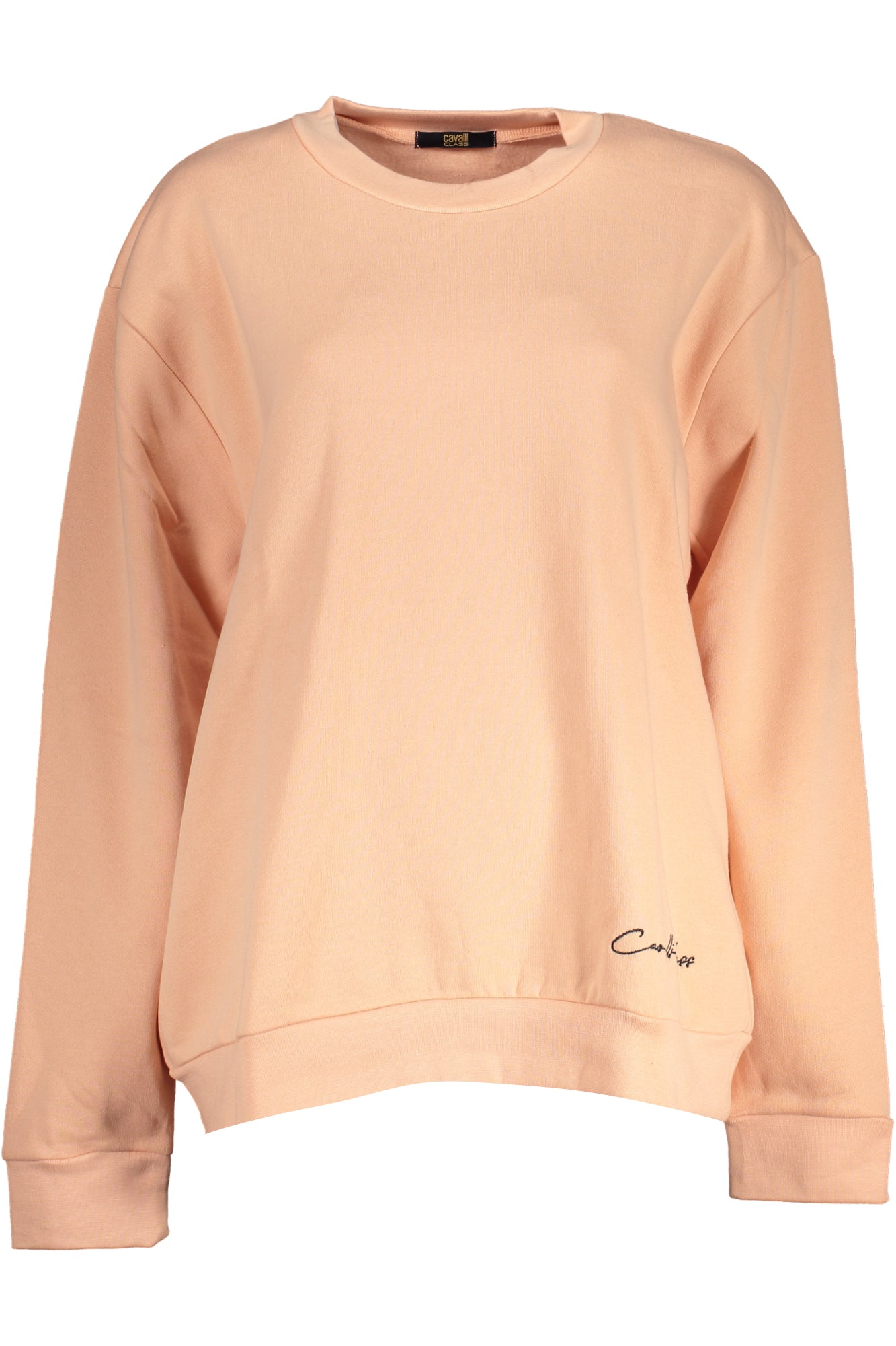 QXT67XCF062_RS02501 – Rosa Damenpullover: Sweatshirt mit Stickerei und Rundhalsausschnitt – Größe: XS, S, M, L, XL, 2XL – Farbe: Rosa