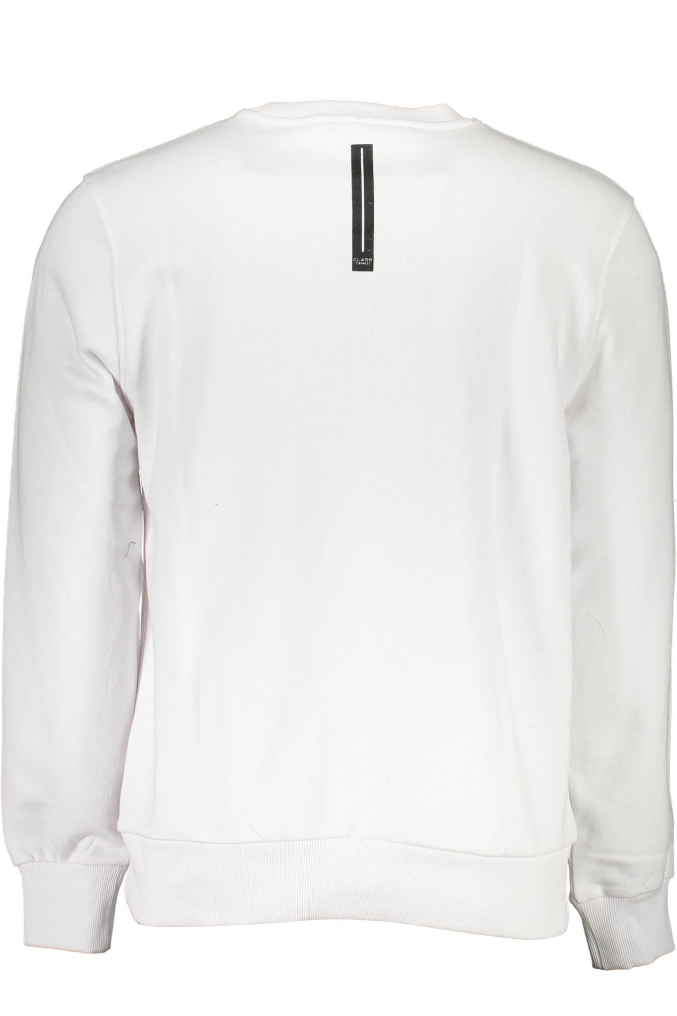 OXT60S-CF050_BIANCO_00001 – Weißes Herren-Sweatshirt mit Applikation und Rundhalsausschnitt – Größe: 2XL – Farbe: Bianco