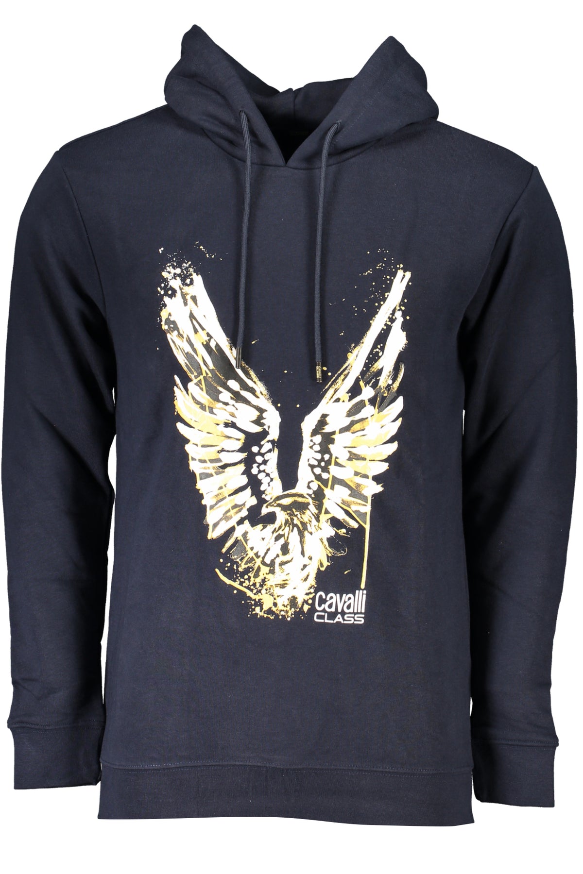 RXT65DCF062_BL04926 – Herren-Sweatshirt in Blau – Angerauter Hoodie mit Print & Logo – Größe: S, M, L, XL, 2XL, 3XL – Farbe: Blu