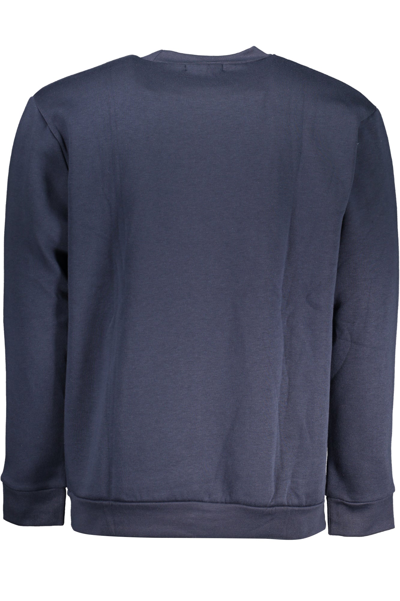 QXT66BCF062_BL04926 – Herren Sweatshirt Blau: Gefüttert, Rundhals, Logo-Print, Langarm – Größe: S, M, L, XL, 2XL – Farbe: Blu