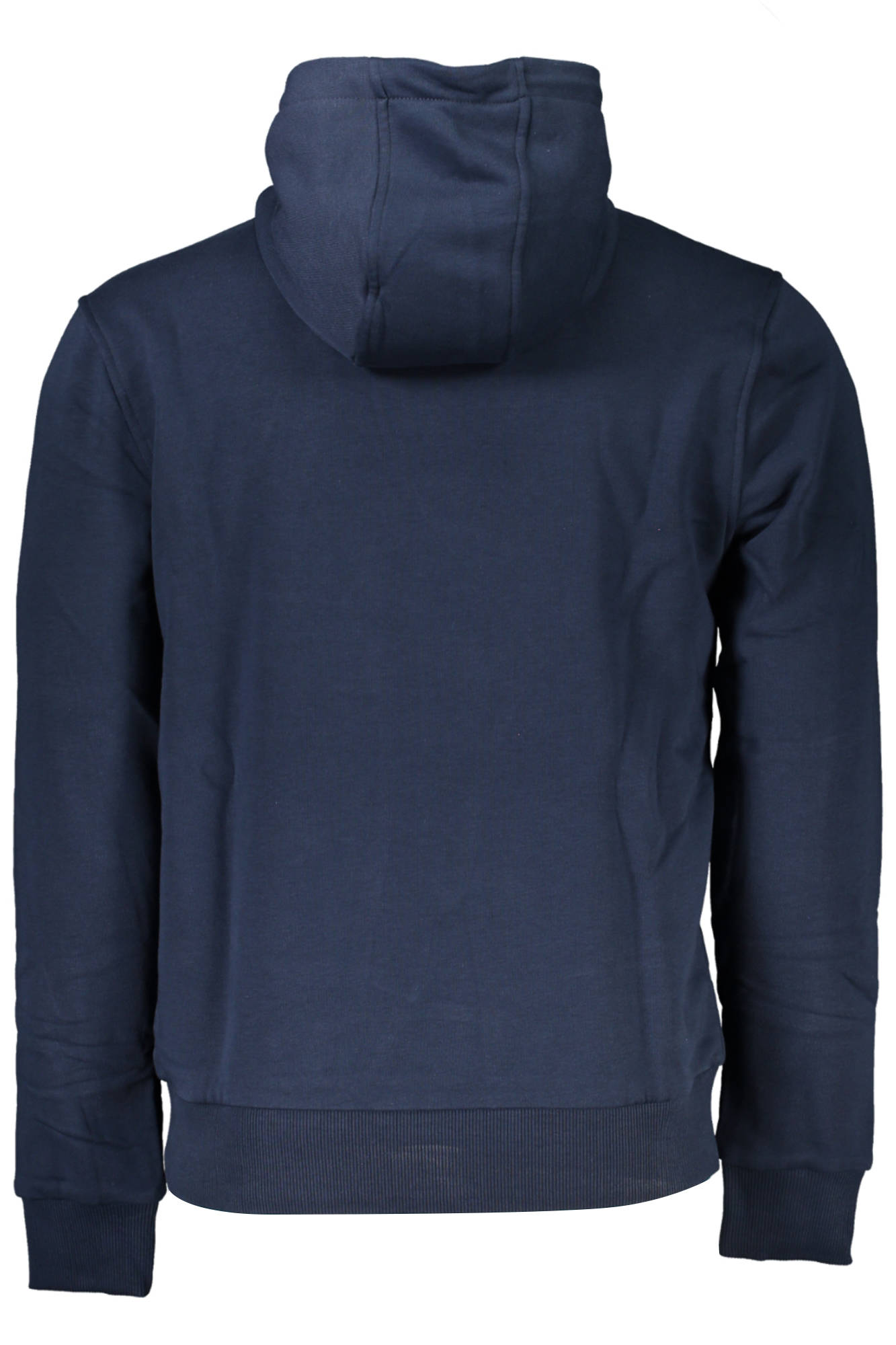 QXT65A-CF062_BLU_04926 – Blaue Herren-Kapuzenpullover | Regular Fit | Angeraut | Mit Druck – Größe: S, M, L, XL – Farbe: Blu