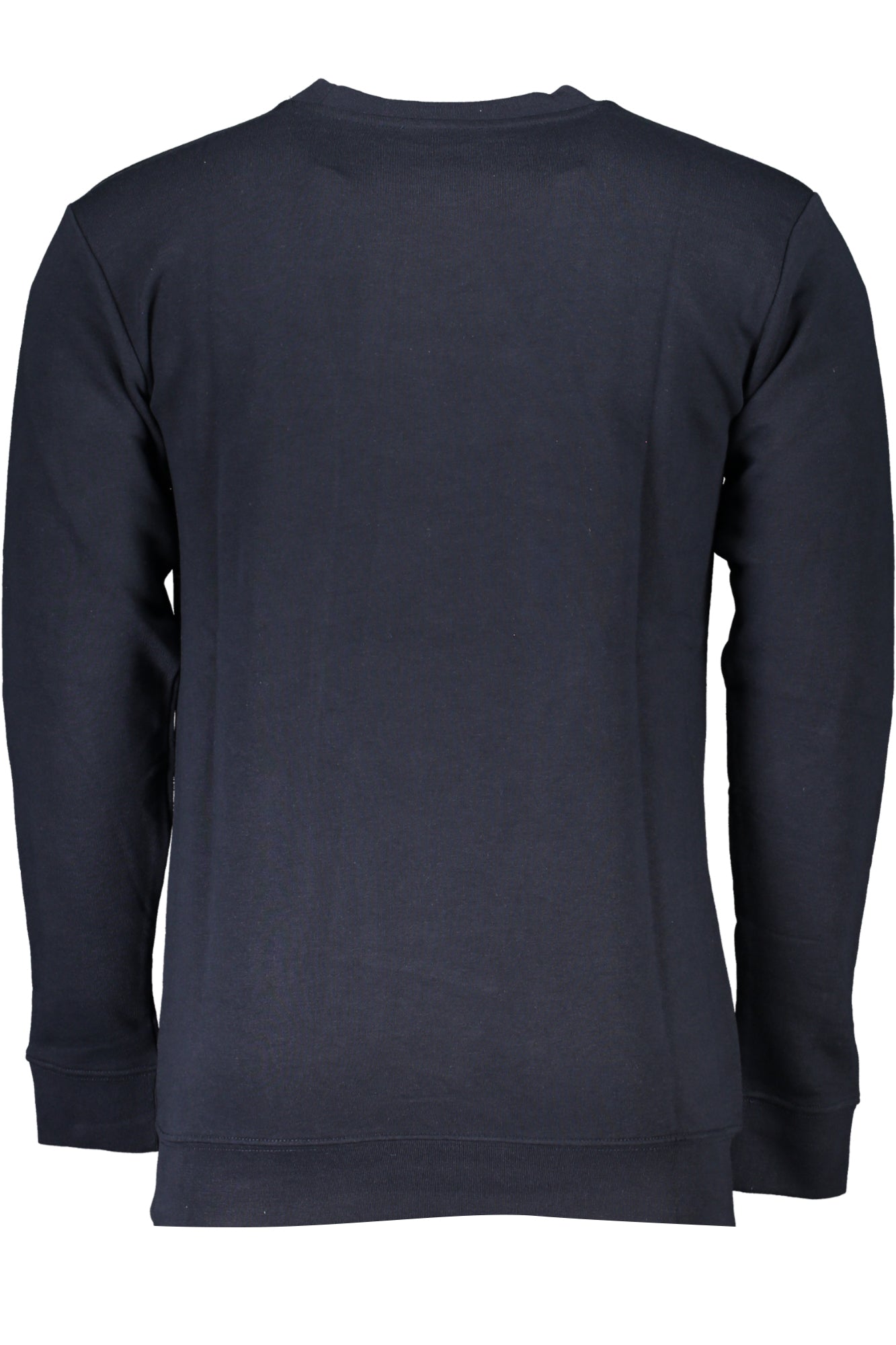 RXT65BCF062_BL04926 – Blauer Herrenpullover: Regular Fit, Langarm, Rundhals, Logo-Druck – Größe: S, M, L, XL, 2XL, 3XL – Farbe: Blu