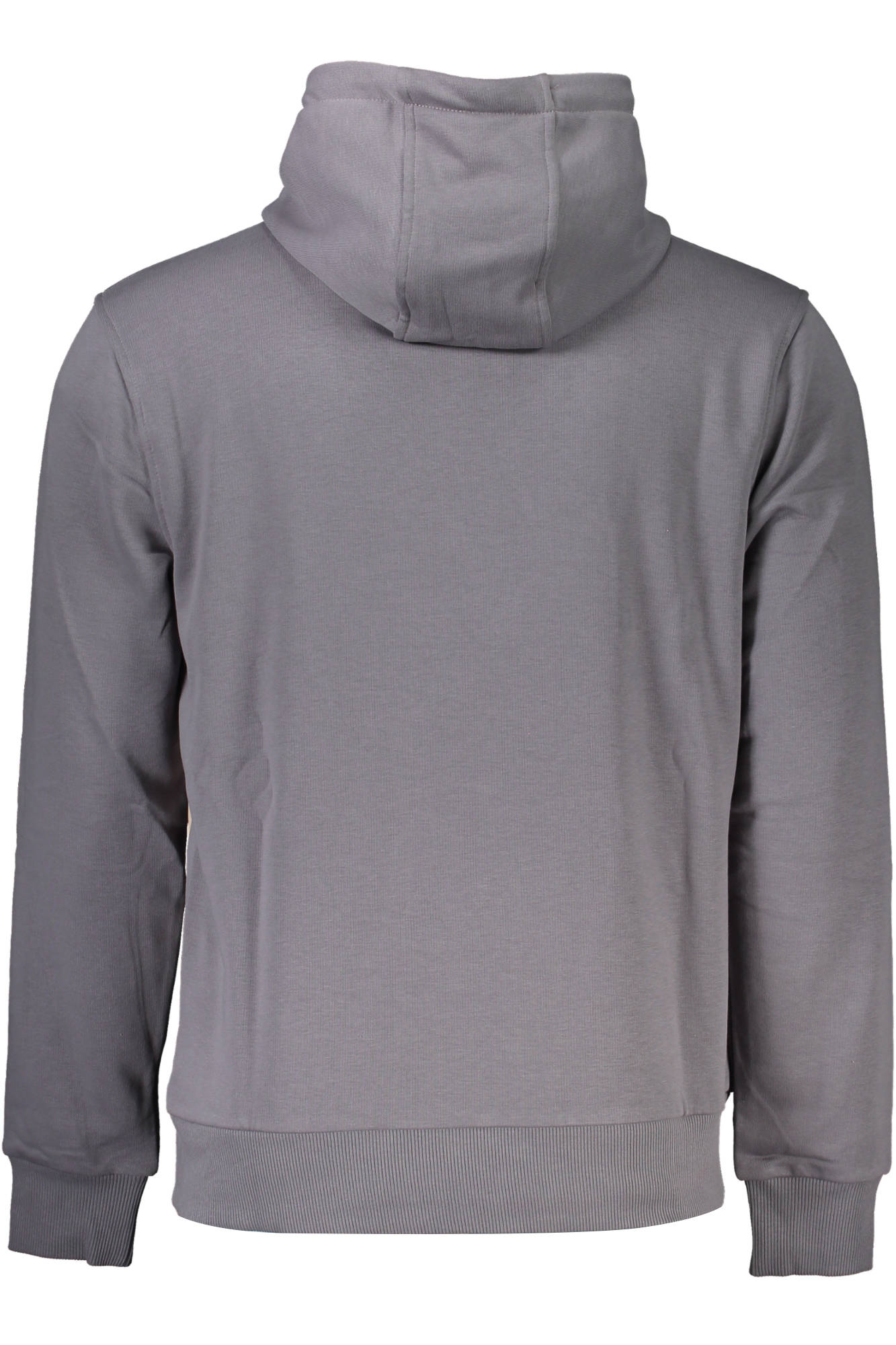 QXT65A-CF062_GRIGIO_05001 – Graues Herren-Sweatshirt mit Kapuze – Regular Fit & stylischer Print – Größe: S, M, L, XL, 2XL – Farbe: Grigio
