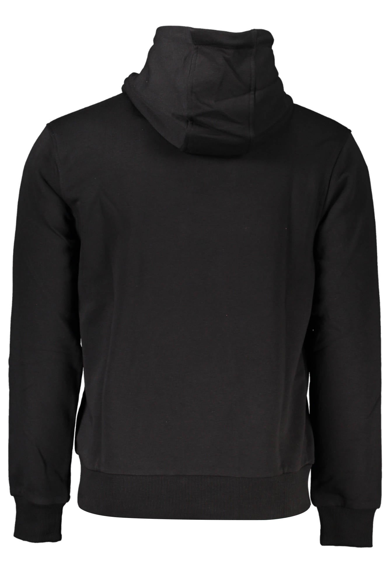 QXT65A-CF062_NERO_05051 – Herren Kapuzenpullover Schwarz: Angeraut, Regular Fit, Mit Print – Größe: S, M, L, XL, 2XL – Farbe: Nero