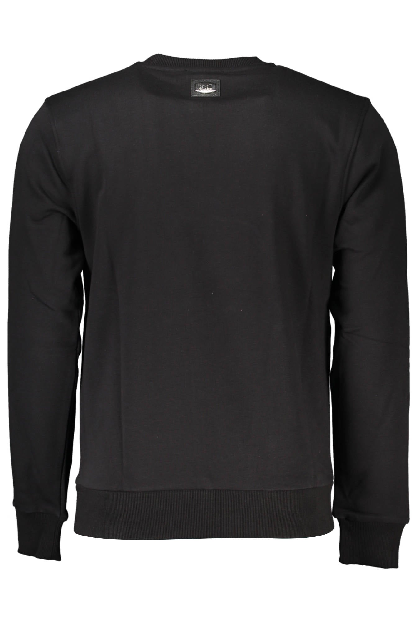 QXT65D-CF062_NERO_05051 – Stilvolles Herren-Sweatshirt in Schwarz mit Stickerei und Rundhals – Größe: S, M, L, XL, 2XL – Farbe: Nero