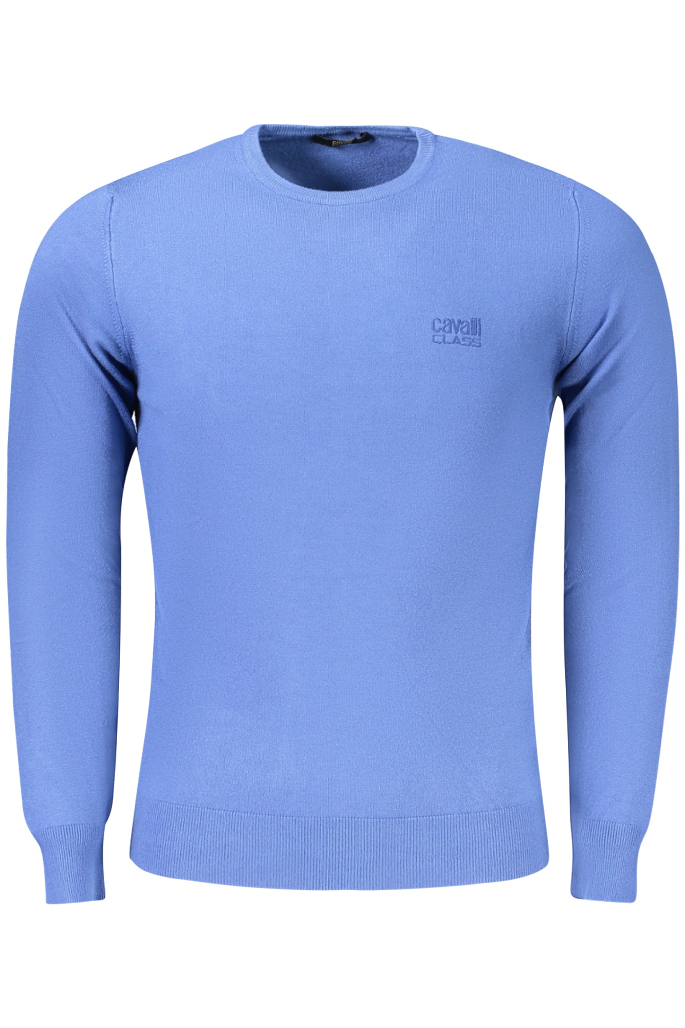 TXM60A_BL04986 – Eleganter Herrenpullover in Blau mit Stickerei und Rundhalsausschnitt – Größe: M, L, XL, 2XL – Farbe: Blu