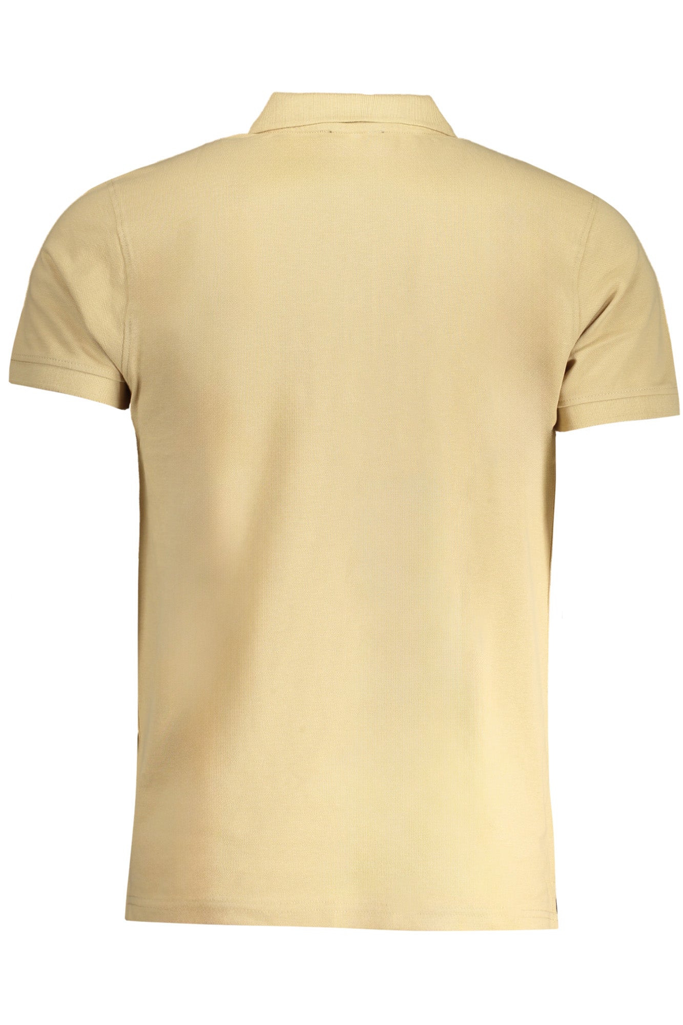 QXT64ZKB002_BE00503 – Elegantes Herren-Poloshirt Beige mit Druck und Logo - Kurzarm Design – Größe: M, L, XL, 2XL – Farbe: Beige