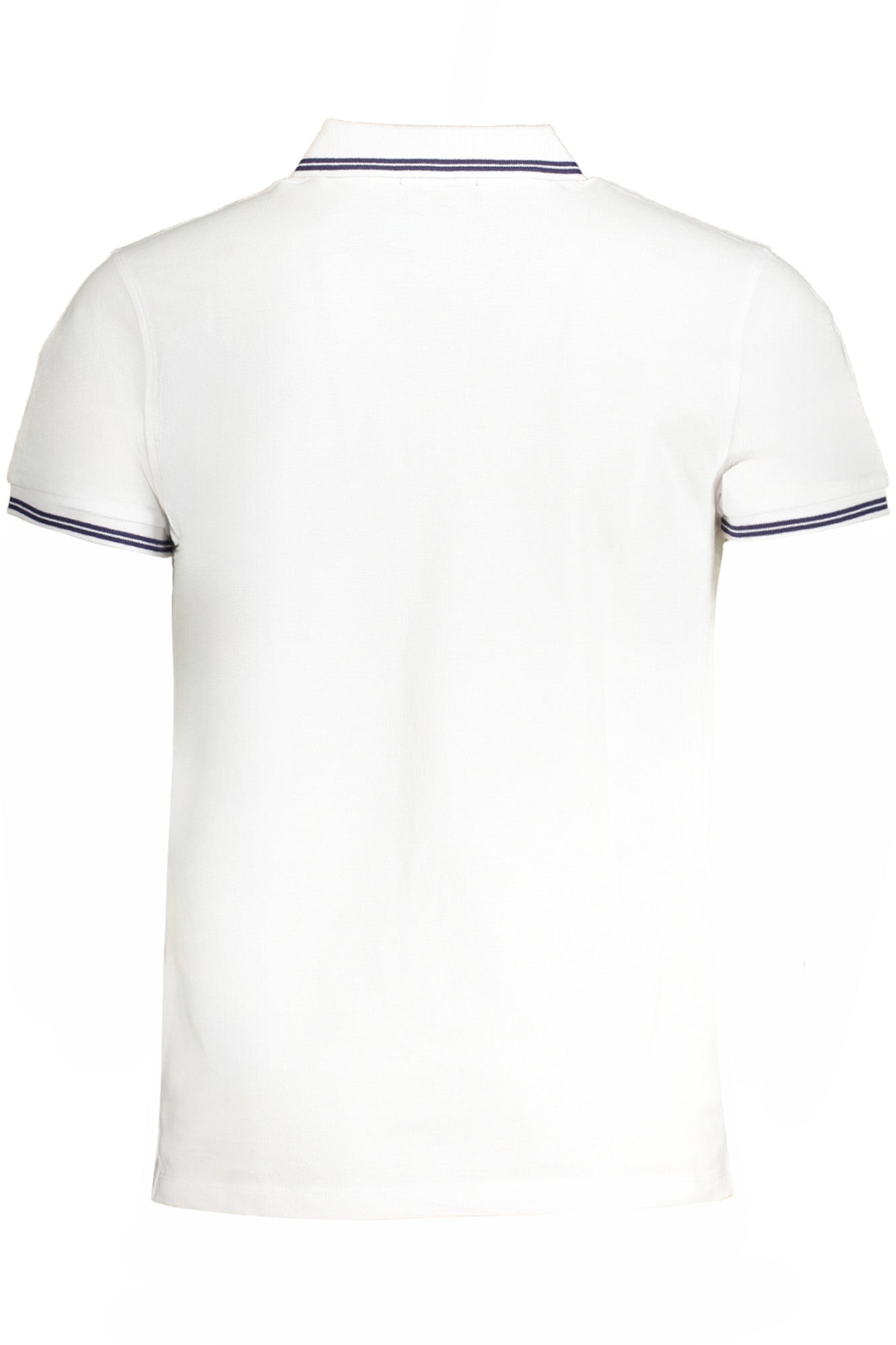 QXT64YKB002_BIWHITEB – Elegantes Herren-Kurzarm-Poloshirt in Weiß mit Stickerei-Details – Größe: M, L, XL, 2XL – Farbe: Bianco