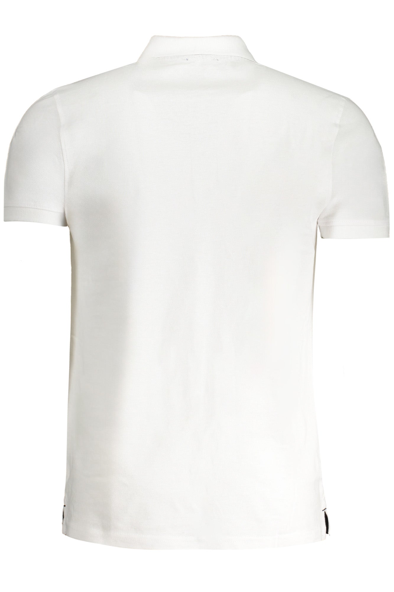 QXT64ZKB002_BI00053 – Herren Kurzarm Poloshirt Weiß mit Druck und Knöpfen – Größe: M, L, XL, 2XL – Farbe: Bianco