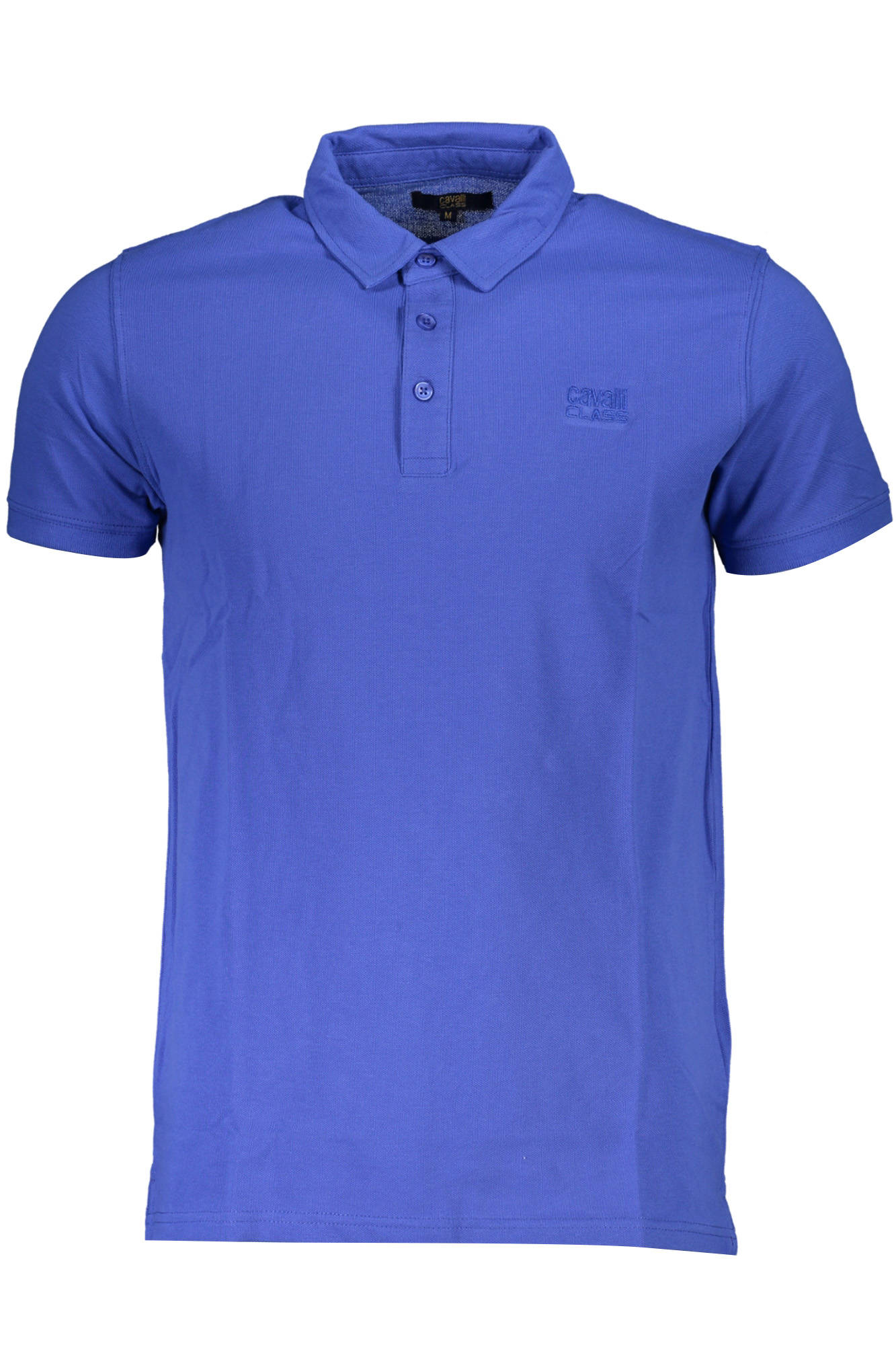 QXT64U-KB002_BLU_03030 – Elegantes Herren-Poloshirt Blau mit Stickerei und Logo-Detail – Größe: XL, 2XL, M, L – Farbe: Blu