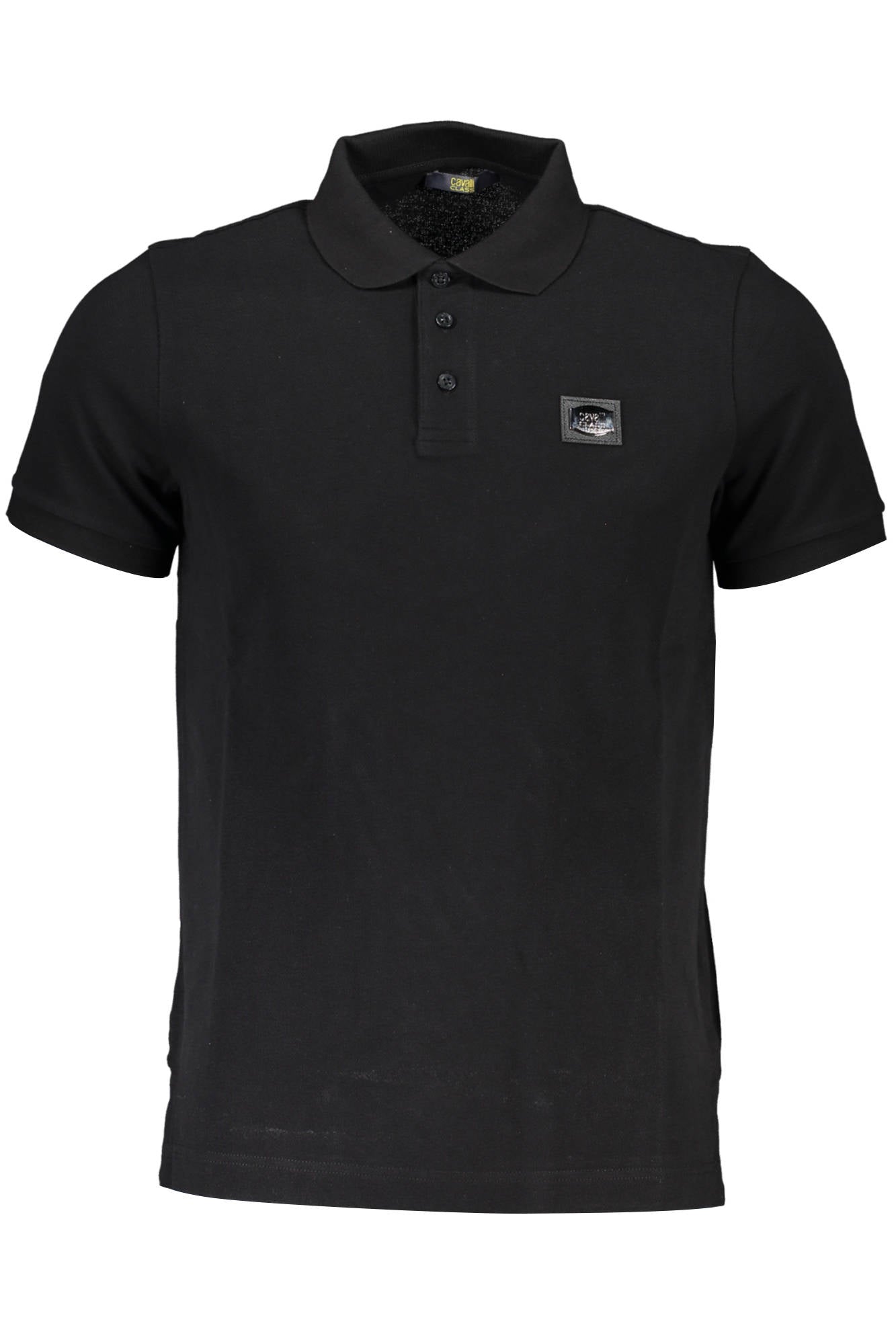 QXT64B-KB010_NERO_05051 – Herren Poloshirt Schwarz: Regular Fit mit Applikation und Druck – Größe: M, L, XL – Farbe: Nero