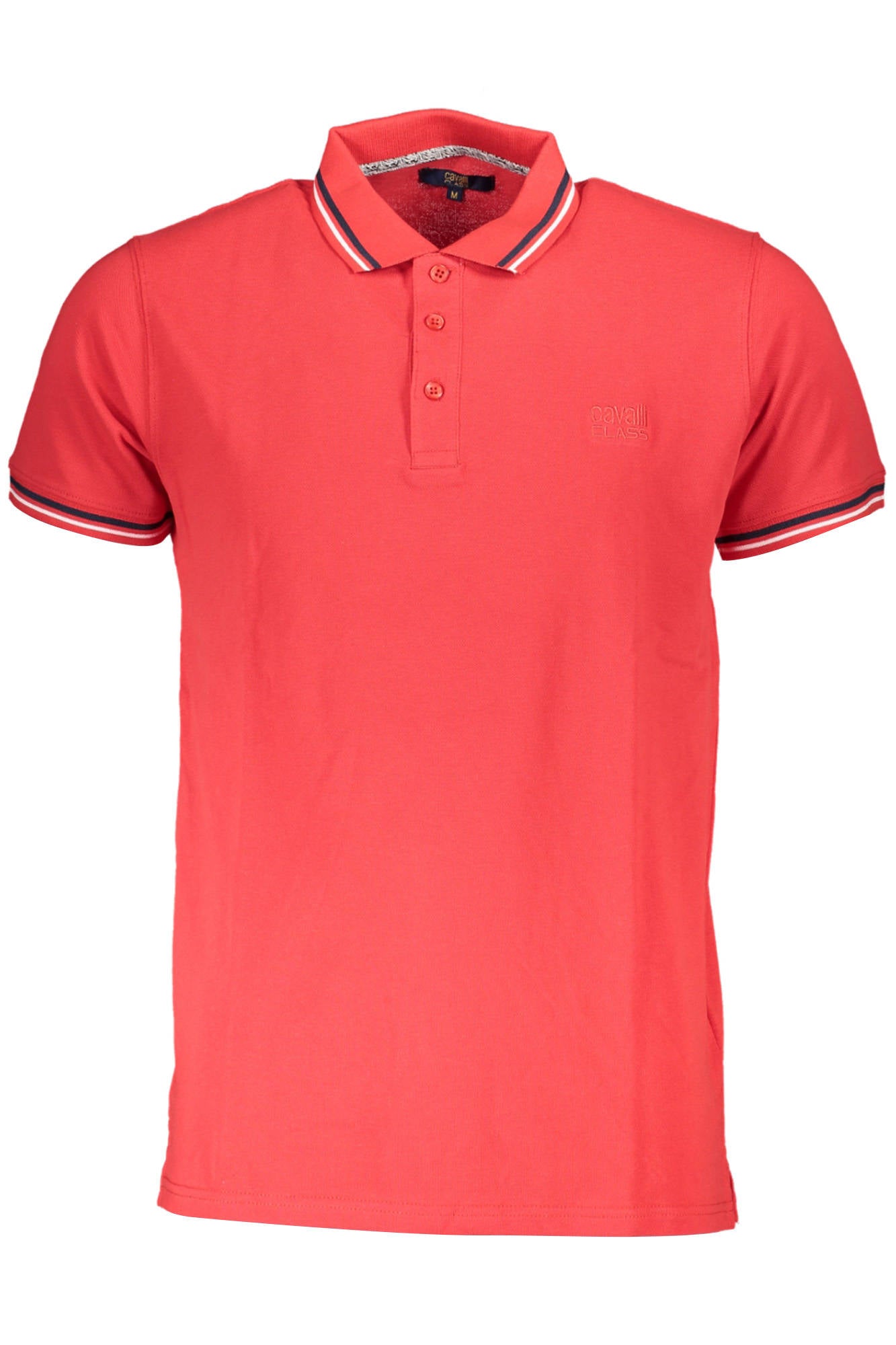 QXT64S-KB002_ROSSO_02000 – Herren Kurzarm-Poloshirt Rot mit Stickerei & Kontrastdetails – Größe: M, L, XL, 2XL – Farbe: Rosso