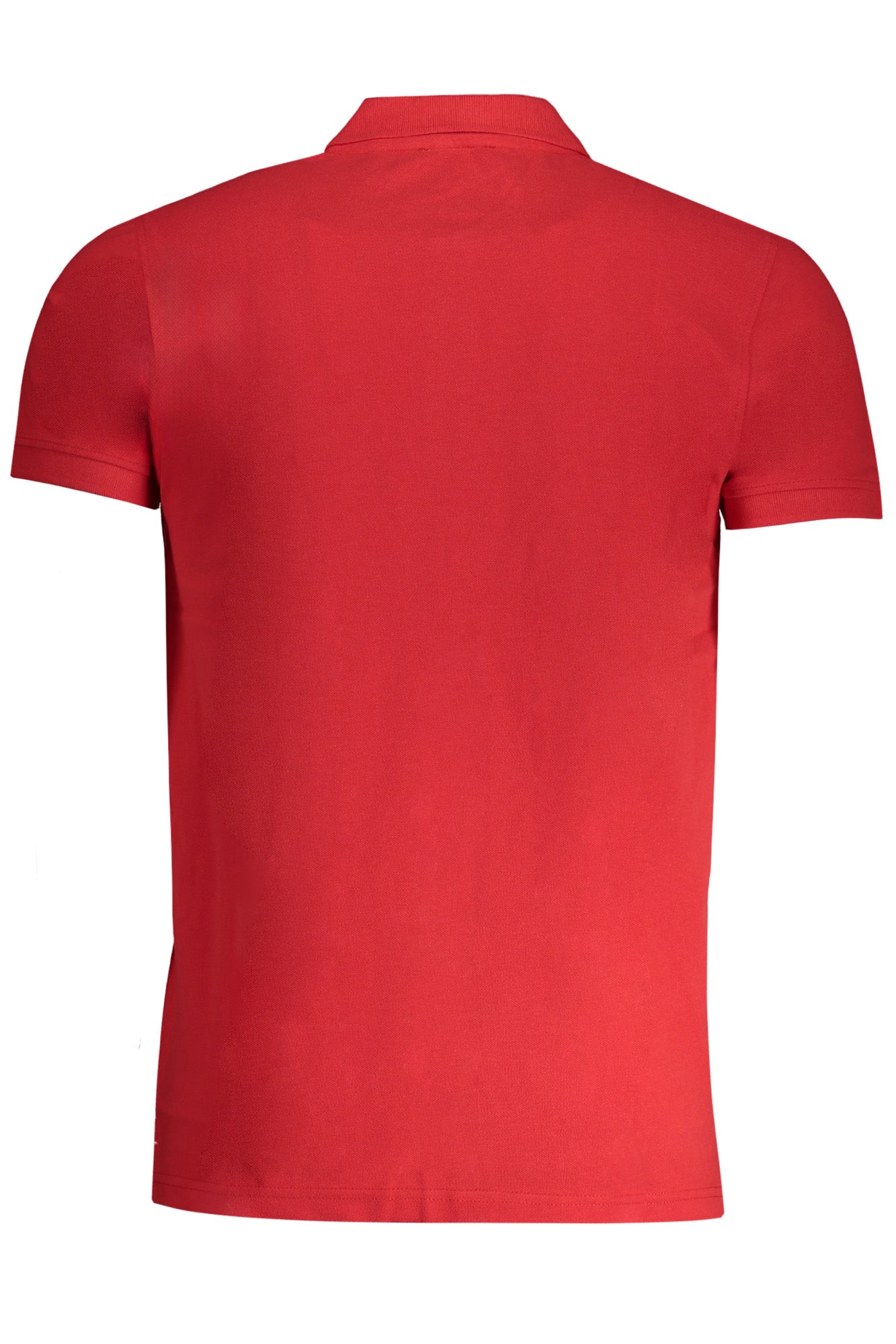 QXT64ZKB002_RO02000 – Herren Kurzarm-Poloshirt Rot mit Druck und Logo - Stilvoll & Modern – Größe: M, L, XL, 2XL – Farbe: Rosso