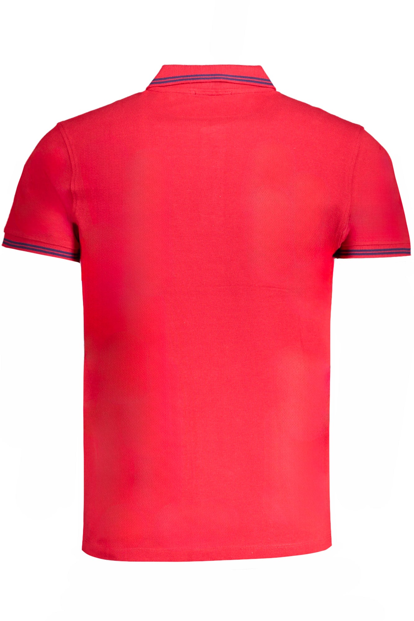 QXT64XKB002_ROREDBL – Herren Kurzarm-Poloshirt Rot mit Kontrastdetails und Stickerei – Größe: M, L, XL, 2XL – Farbe: Rosso