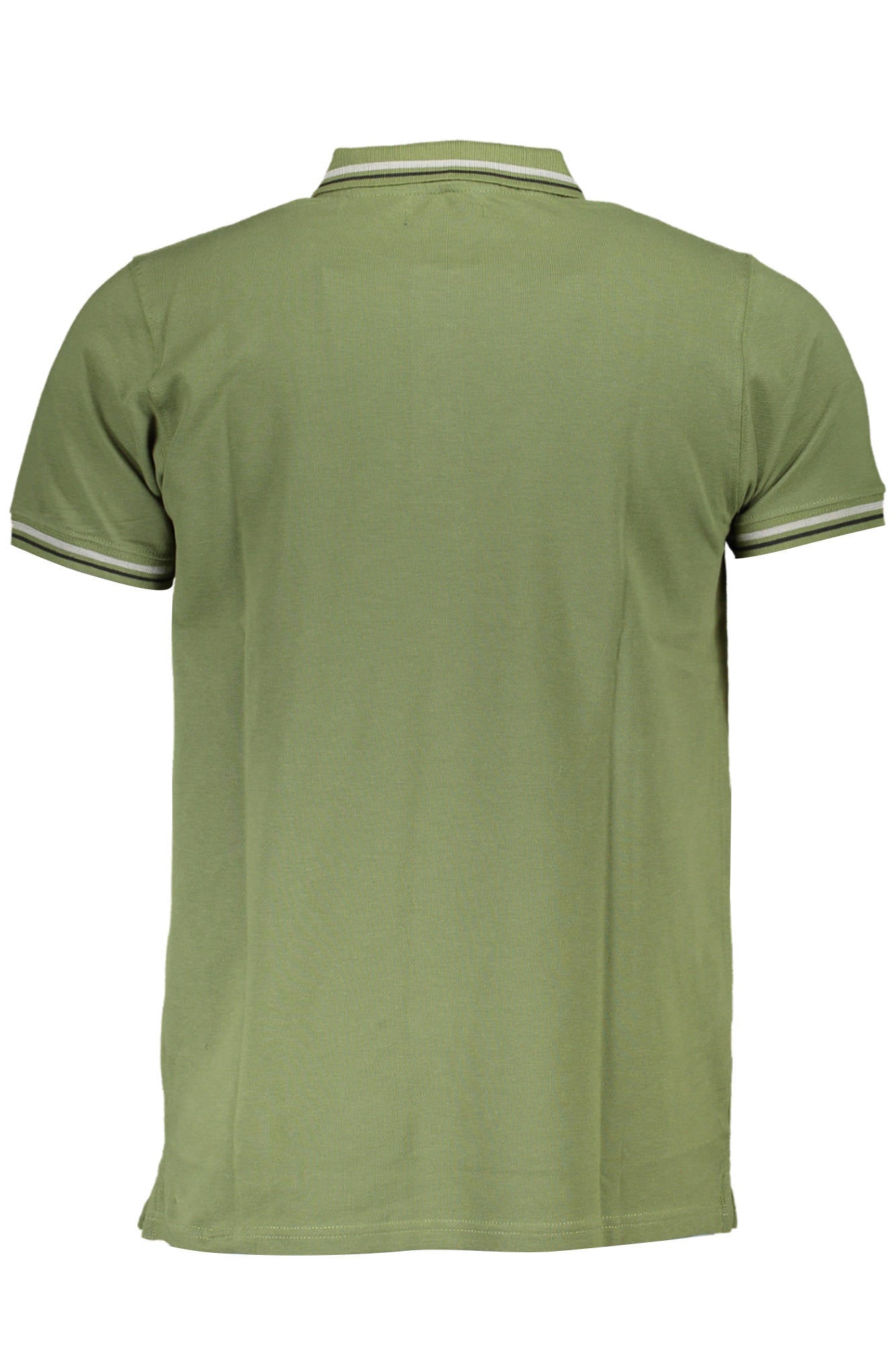 QXT64T-KB002_VERDE_04050 – Elegantes Kurzarm-Poloshirt für Herren in Grün mit Kontrastdetails – Größe: M, L, XL, 2XL – Farbe: Verde
