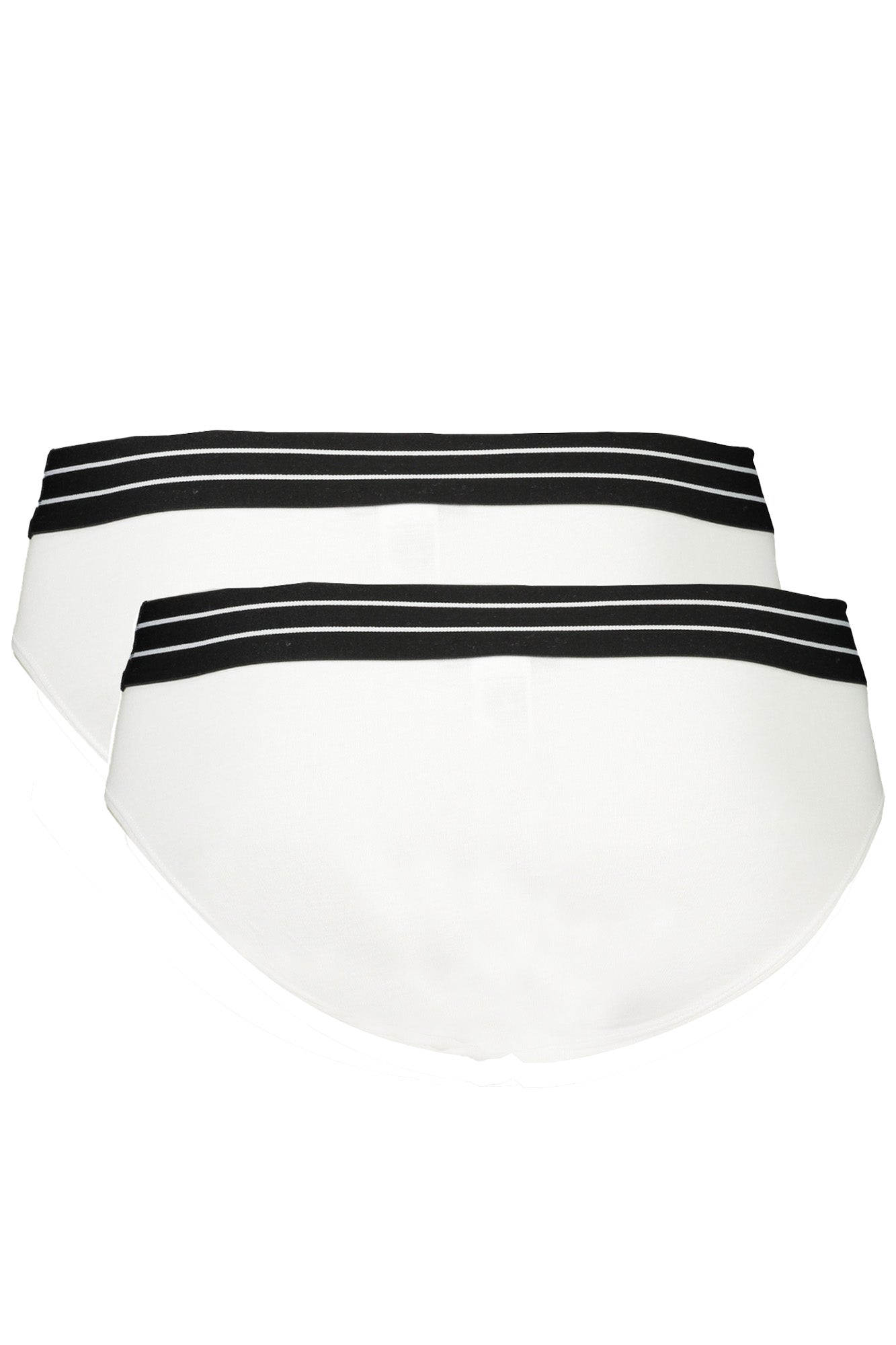 QXO01IJD003_BI00053 – Elegante Herren-Slips Weiß im Doppelpack mit Logo-Druck – Größe: S, M, L, XL, 2XL – Farbe: Bianco