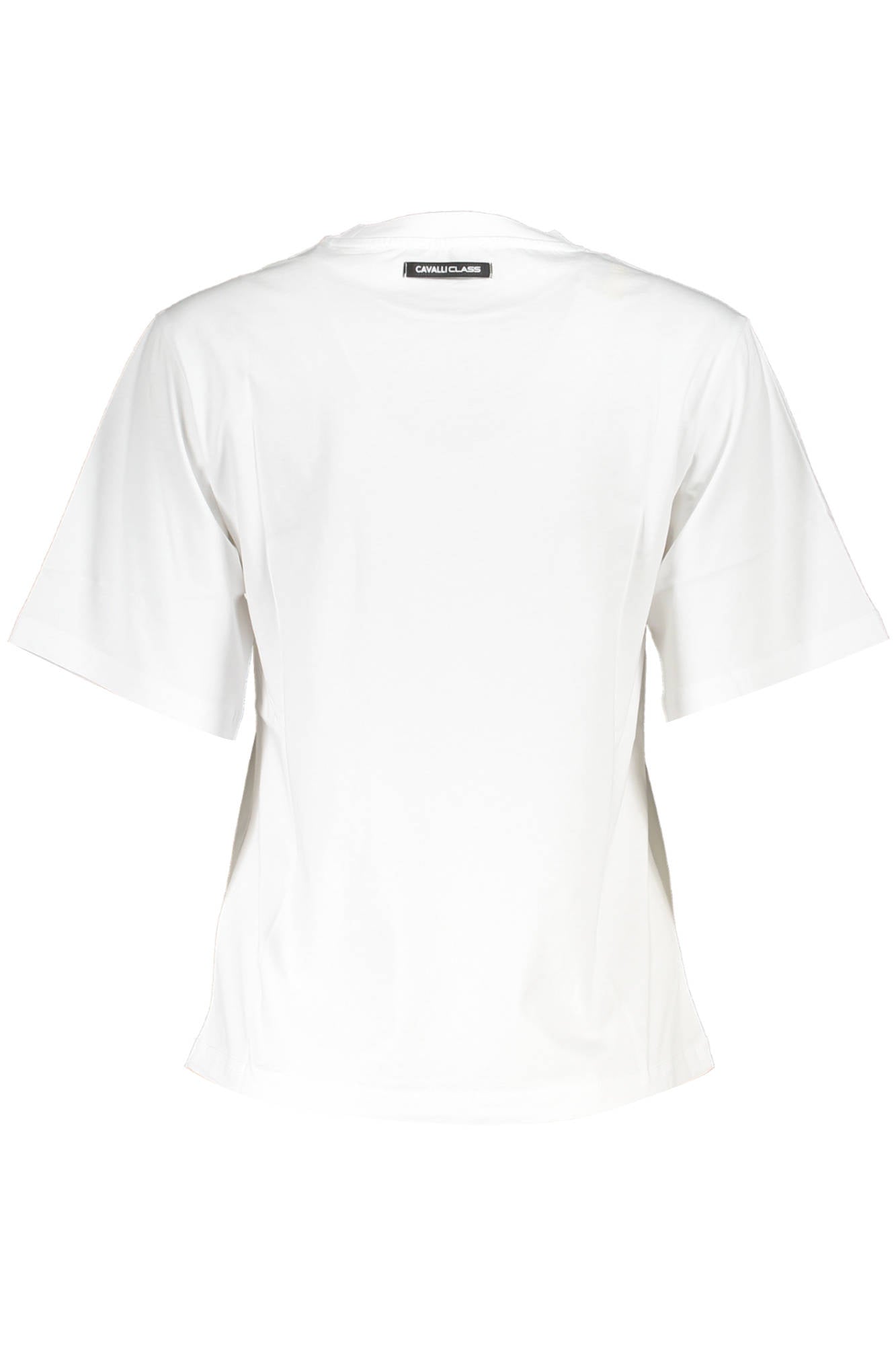 QXT62A-JD060_BIANCO_00053 – Weißes Damen T-Shirt mit Print & Logo – Regular Fit, Kurzarm, Rundhals – Größe: XS, S, M, L, XL – Farbe: Bianco