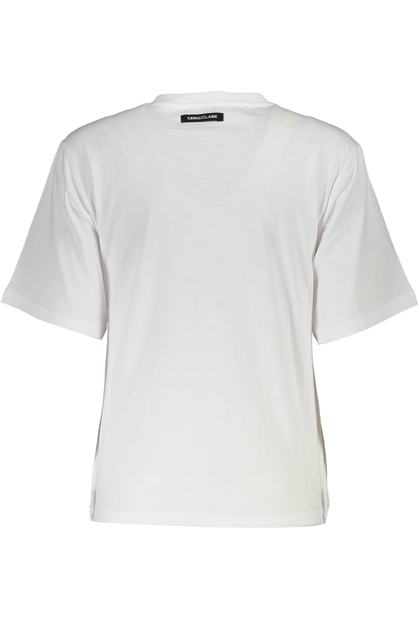 QXT62H-JD060_BIANCO_00053 – Weißes Damen T-Shirt: Kurzarm, Regular Fit, Logo-Print – Größe: XS, S, M, L – Farbe: Bianco