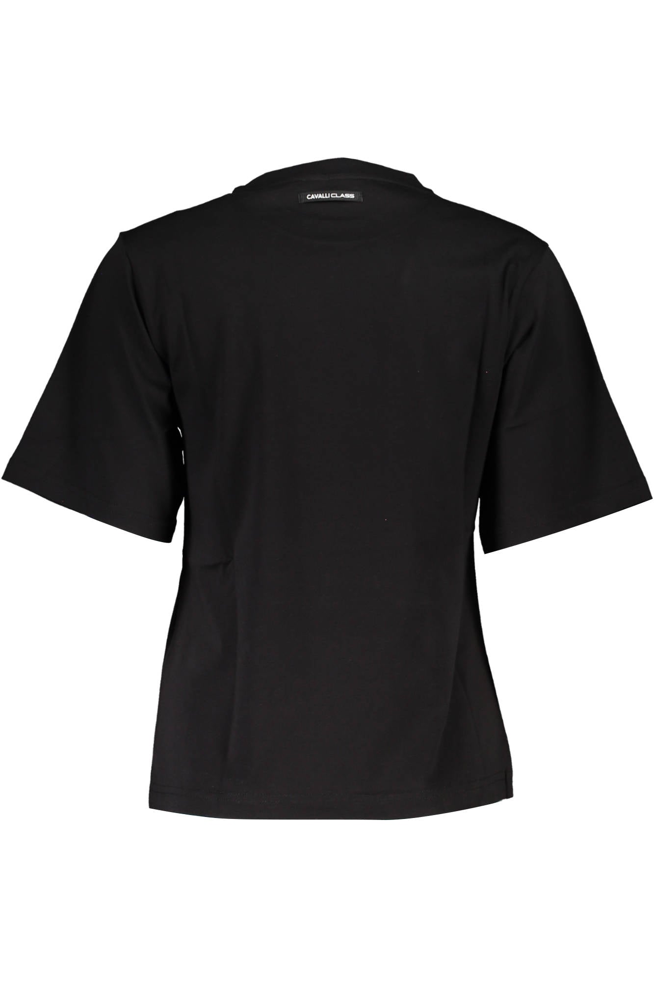 QXT62G-JD060_NERO_05051 – Stilvolles Damen Slim Fit T-Shirt in Schwarz mit Logodruck – Größe: XS, S, M, L – Farbe: Nero