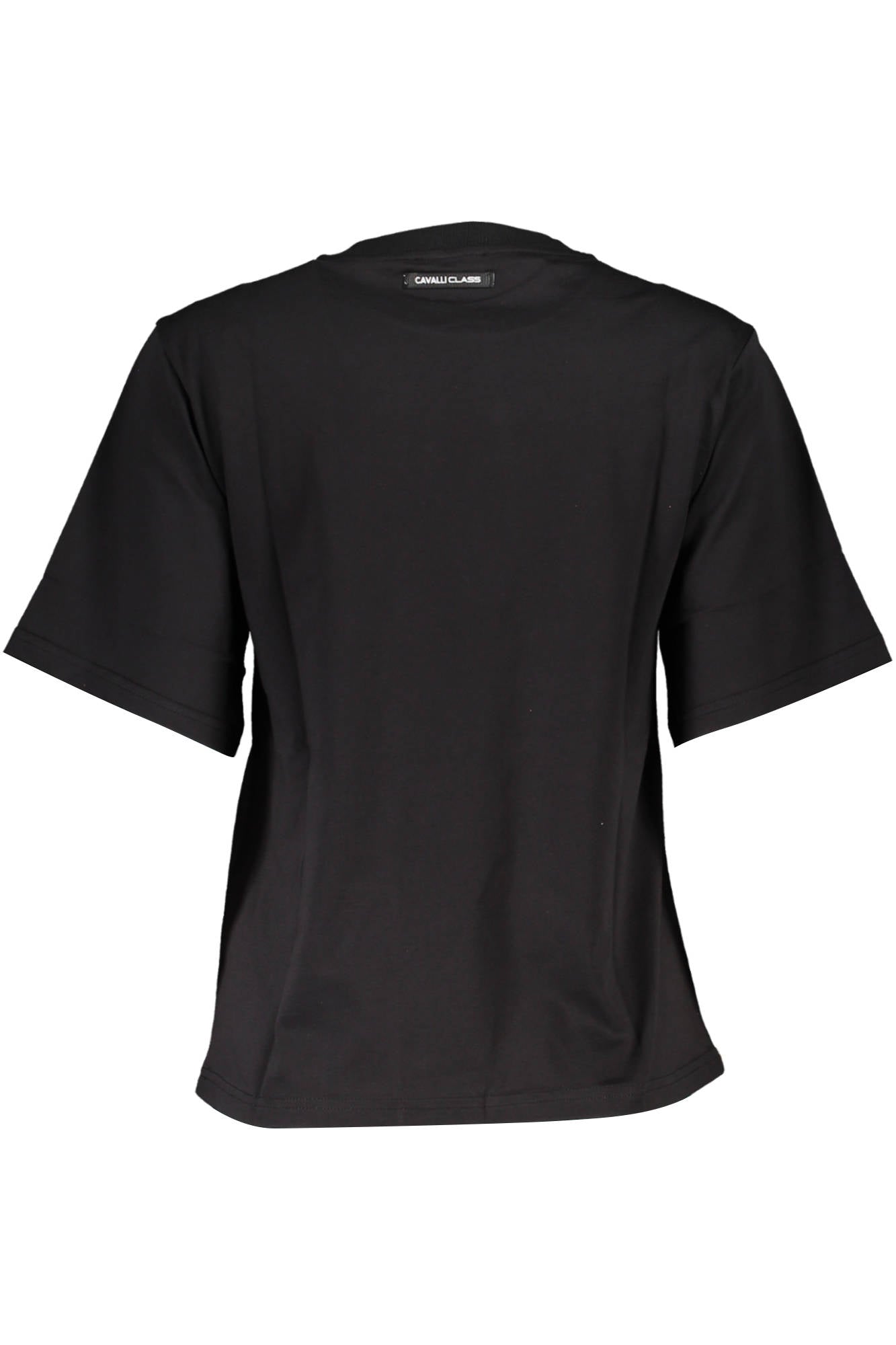 QXT62F-JD060_NERO_05051 – Damen T-Shirt Schwarz - Kurzarm, Rundhals & Logo-Druck – Größe: XS, S, L, M – Farbe: Nero