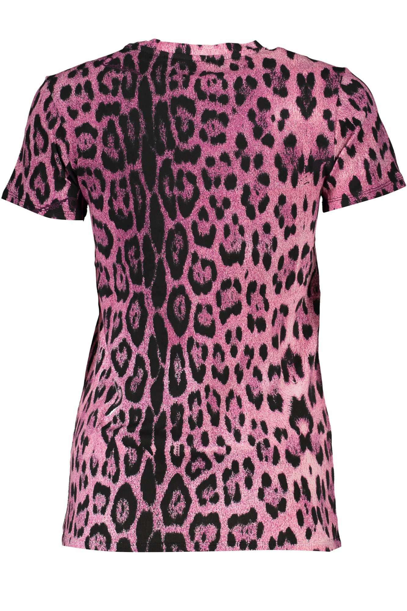 RXT62PJFH68_RS02500 – Stylisches Damen T-Shirt in Rosa mit Muster und Logo-Aufdruck – Größe: XS, S, M, L, XL, 2XL – Farbe: Rosa