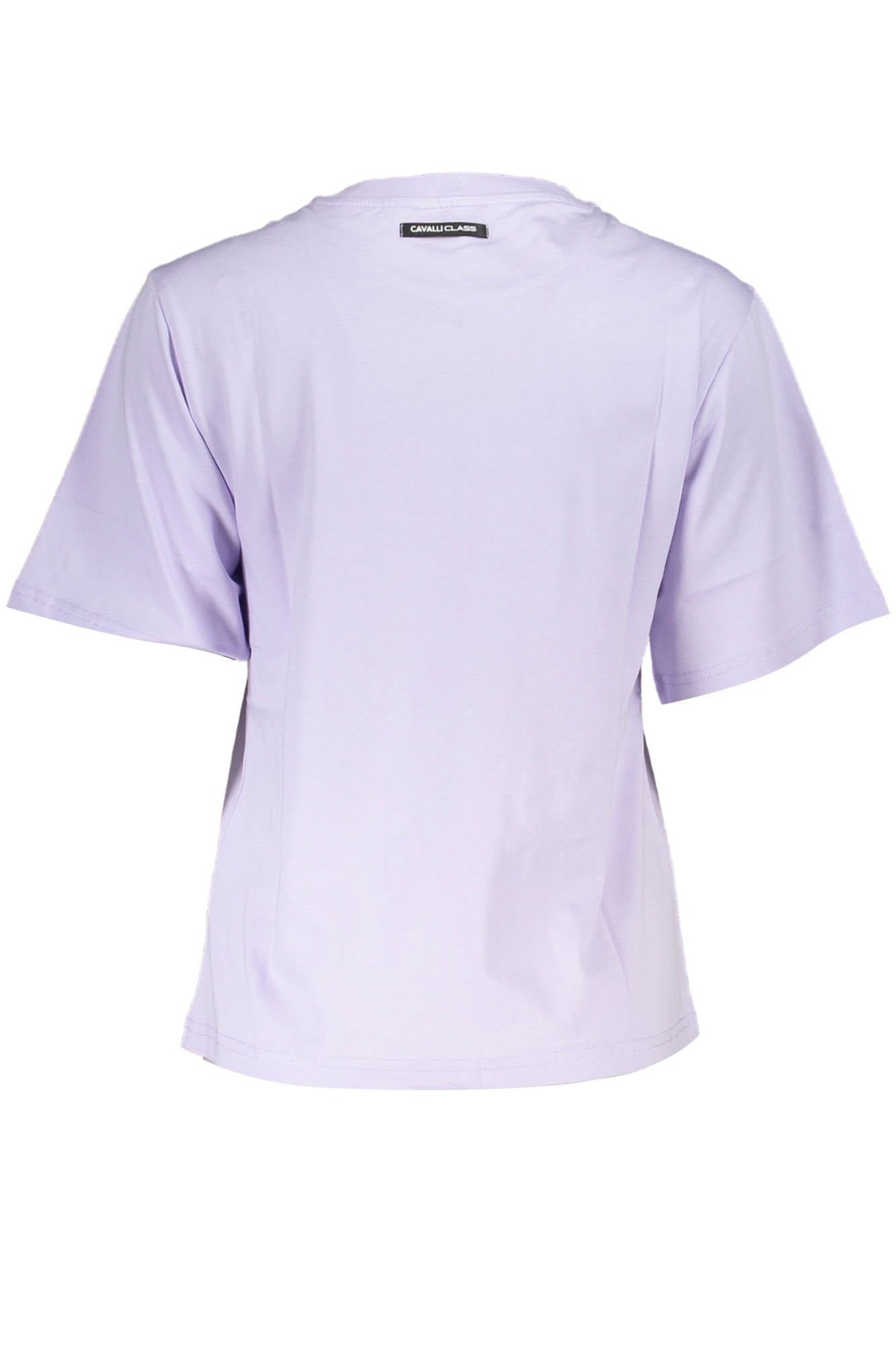 QXT62A-JD060_VIOLA_03001 – Lila Damen T-Shirt mit Print – Kurzarm, Regular Fit, Rundhals – Größe: XS – Farbe: Viola