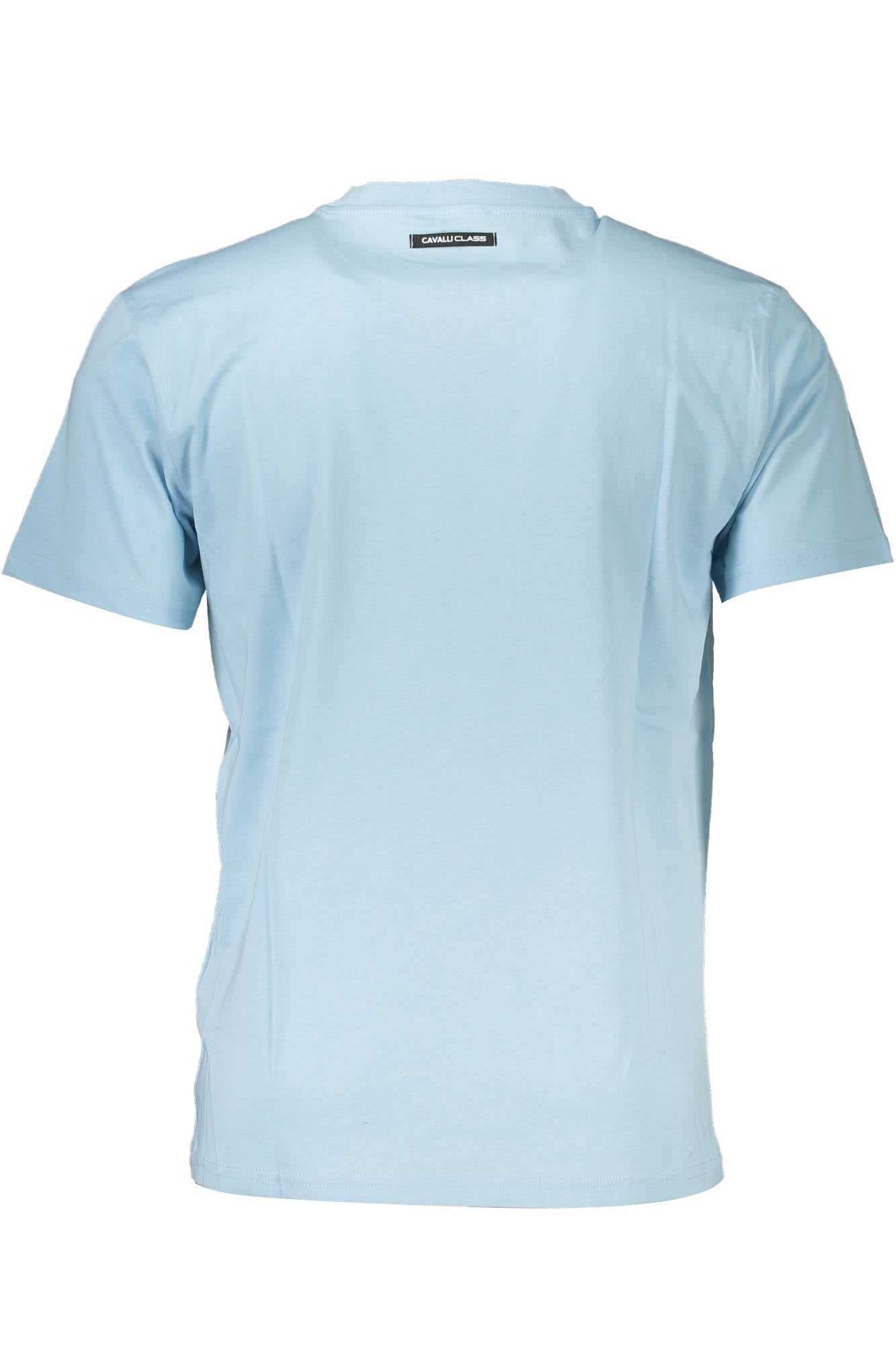 QXT60G-JD060_AZZURRO_04504 – Blaues Kurzarm Herren T-Shirt mit Druck und Rundhalsausschnitt – Größe: L – Farbe: Azzurro