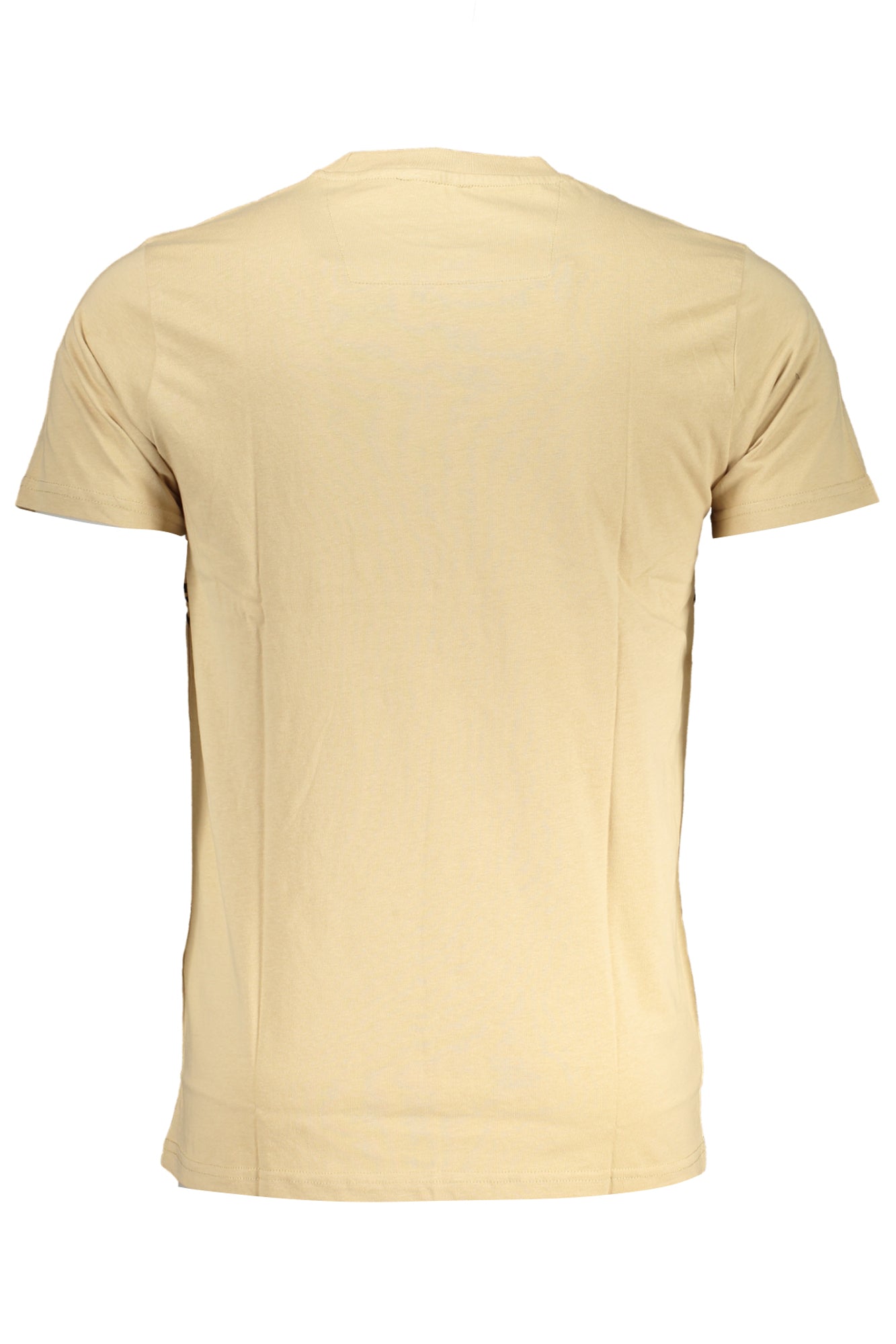 QXT62SJD060_BE00503 – Beiges Herren T-Shirt mit Rundhals und Print – Kurzarm, stilvoll & modern – Größe: M, L, XL, 2XL – Farbe: Beige