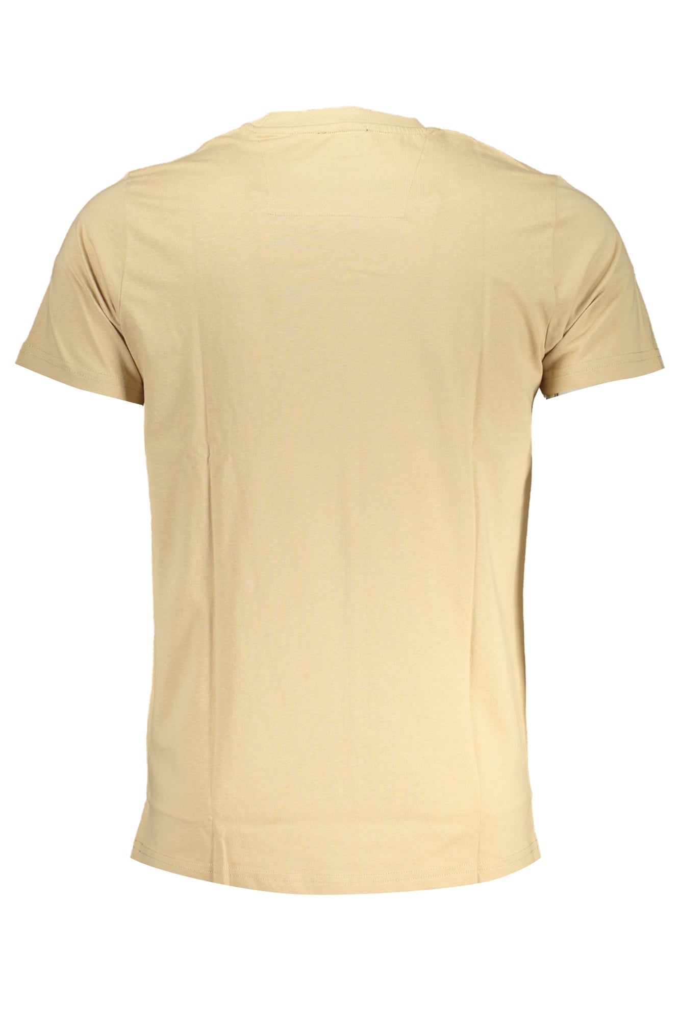 QXT63AJD060_BE00503 – Beiges Herren T-Shirt mit Print und Rundhals - Kurzarm Basics – Größe: M, L, XL, 2XL – Farbe: Beige