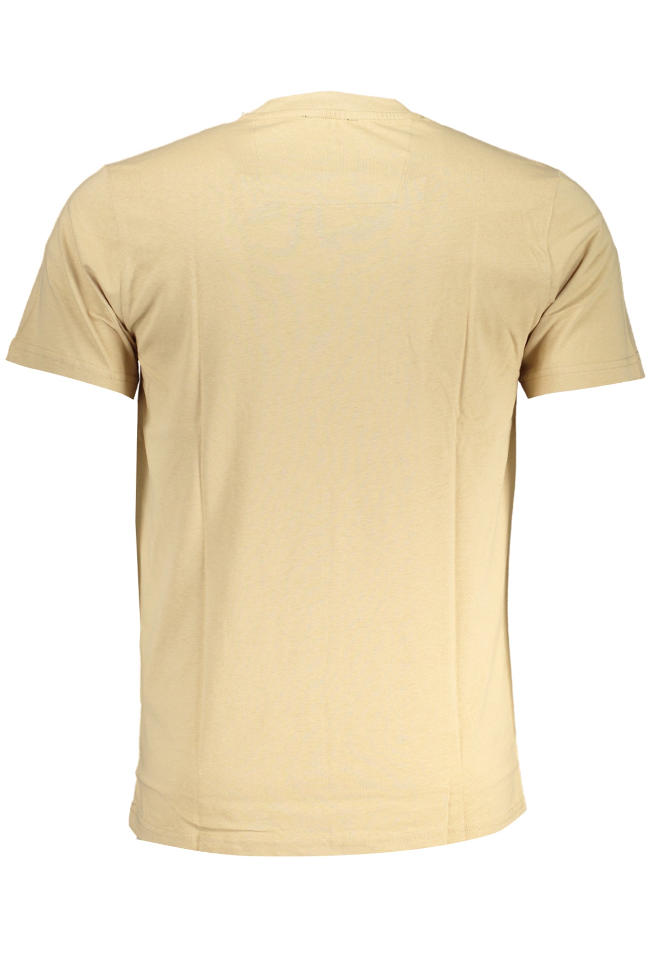 QXT62WJD060_BE00503 – Beiges Kurzarm Herren T-Shirt mit Rundhalsausschnitt und Logo-Druck – Größe: M, L, XL, 2XL – Farbe: Beige