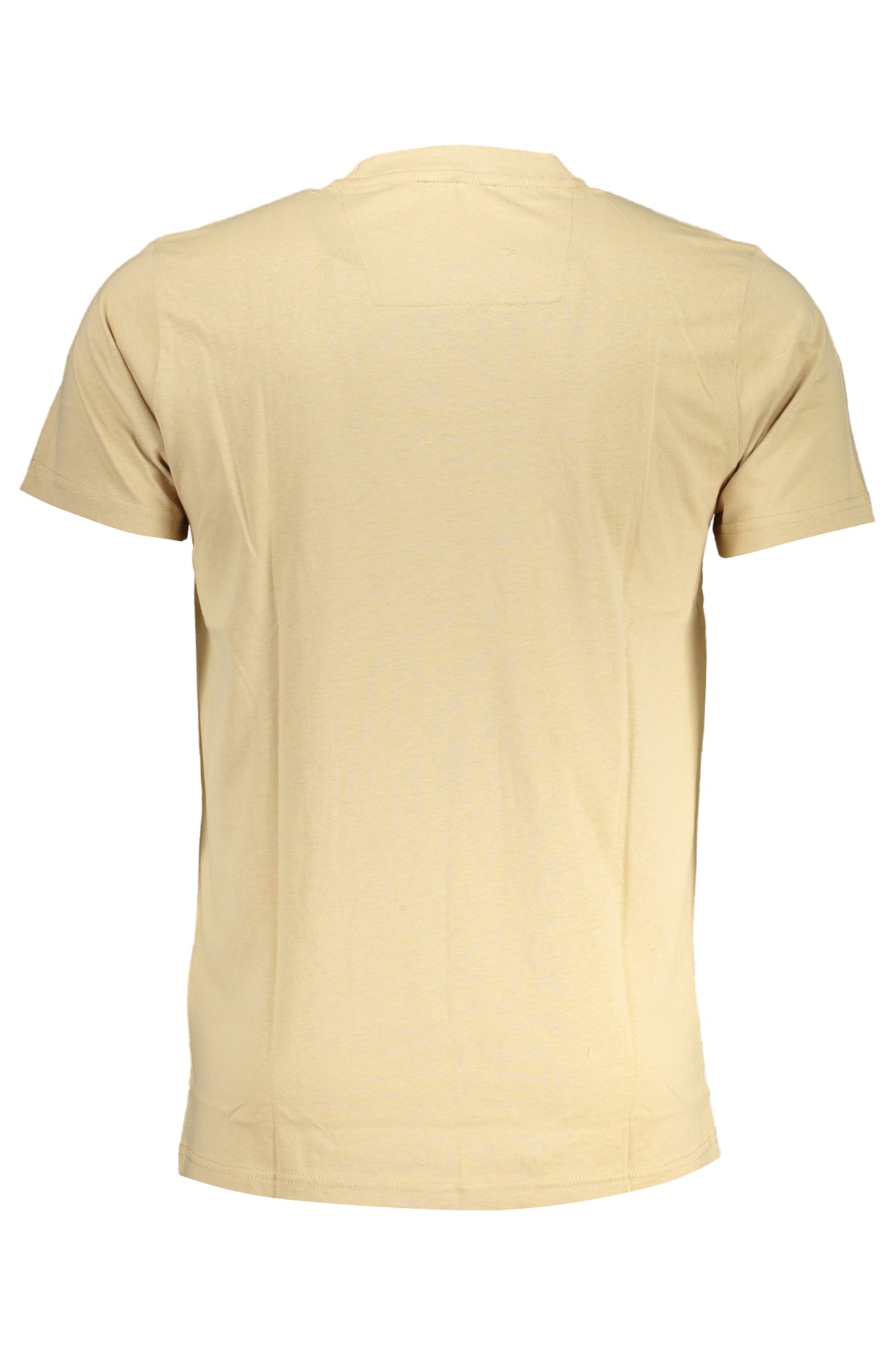 QXT63FJD060_BE00503 – Beiges Kurzarm Herren T-Shirt - Stilvoll mit Rundhals und Druck – Größe: L, XL, 2XL – Farbe: Beige