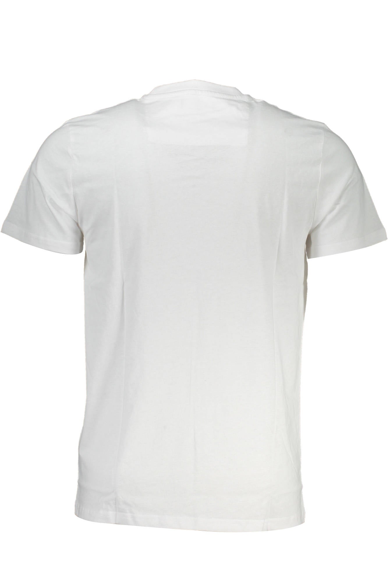 QXT61M-JD060_BIANCO_00053 – Stilvolles Herren T-Shirt Weiß: Kurzarm, Rundhals & Logo Print – Größe: L, XL, 2XL – Farbe: Bianco