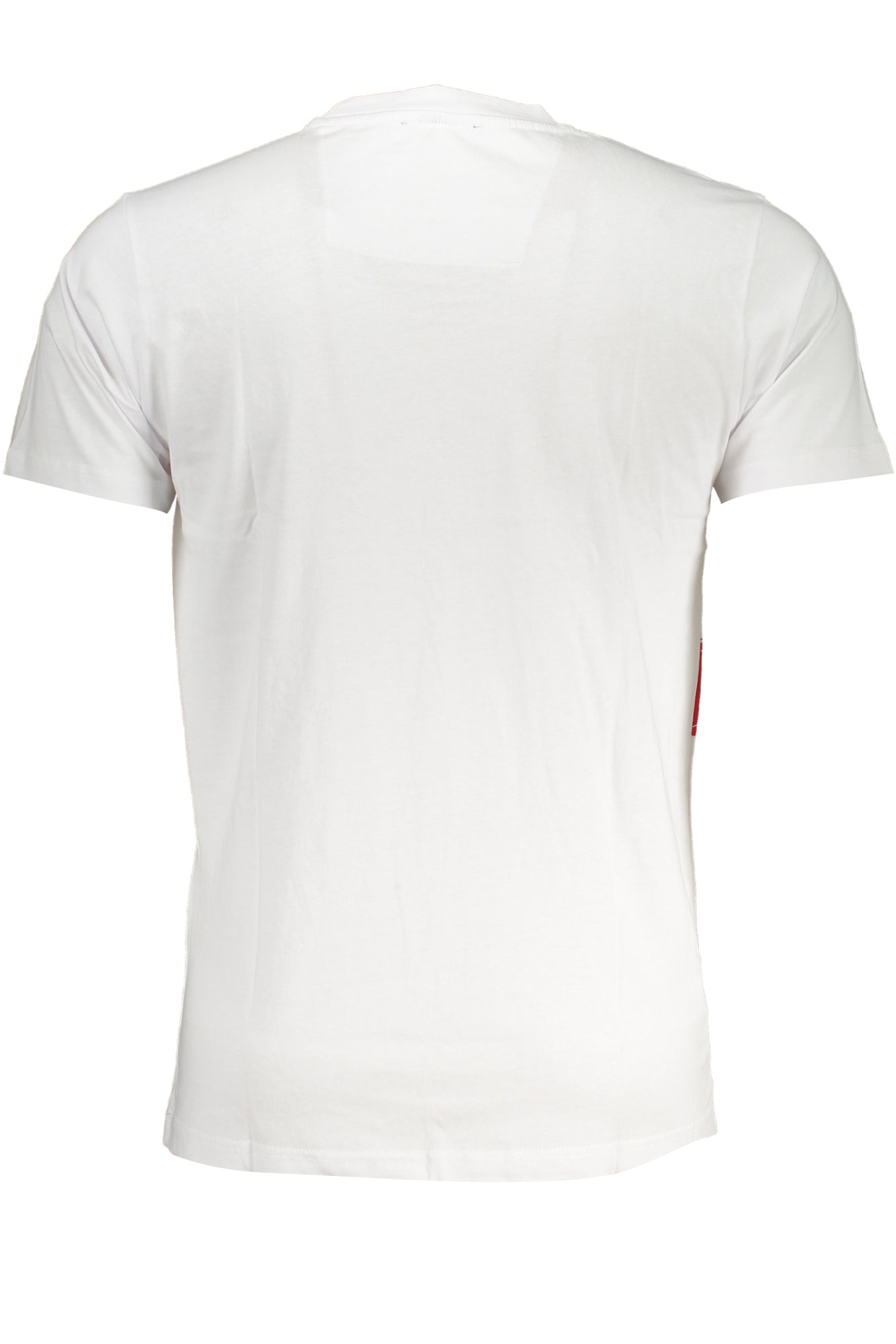 QXT62UJD060_BI00053 – Weißes Herren-T-Shirt mit Rundhals und Druckmotiv – Kurzarm – Größe: M, L, XL, 2XL – Farbe: Bianco