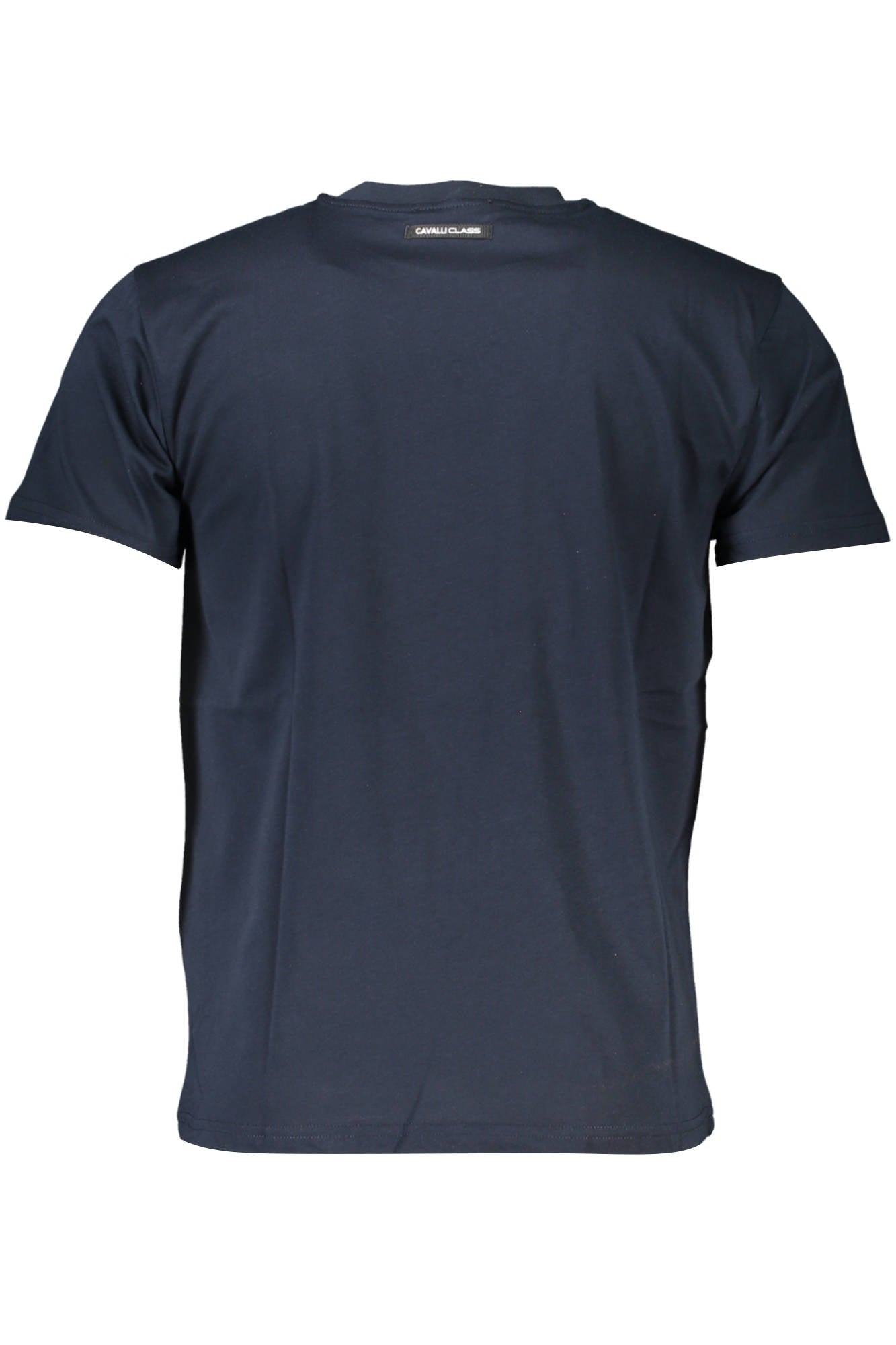 QXT60G-JD060_BLU_04926 – Blaues Herren T-Shirt mit Logo-Print und Rundhalsausschnitt – Größe: L – Farbe: Blu
