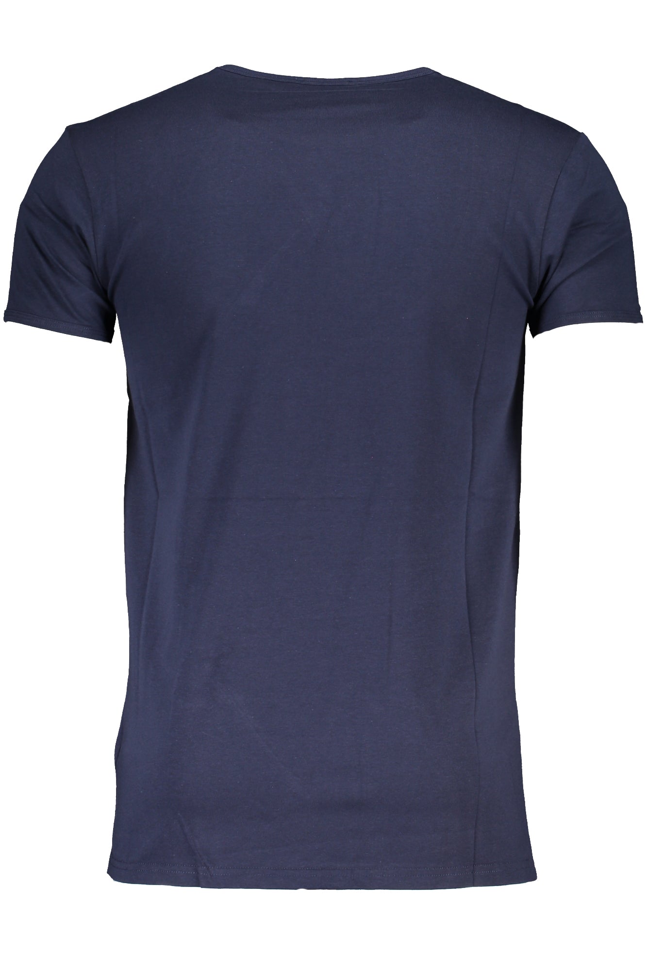 QXO03AJD003_BL04926 – Stilvolles Herren Kurzarm-T-Shirt in Blau mit Print und Rundhals – Größe: S, M, L, XL, 2XL – Farbe: Blu