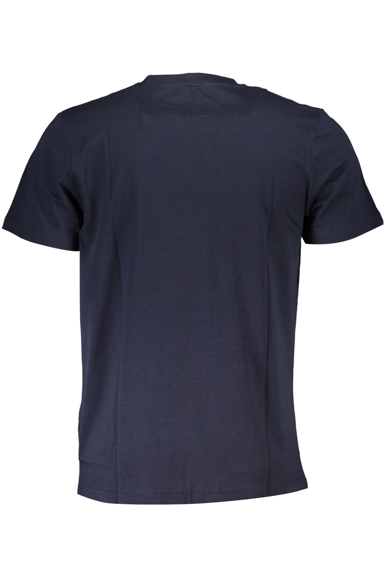 QXT61X-JD060_BLU_04926 – Herren Kurzarm T-Shirt Blau mit Rundhalsausschnitt & Logo-Druck – Größe: L, XL, 2XL – Farbe: Blu