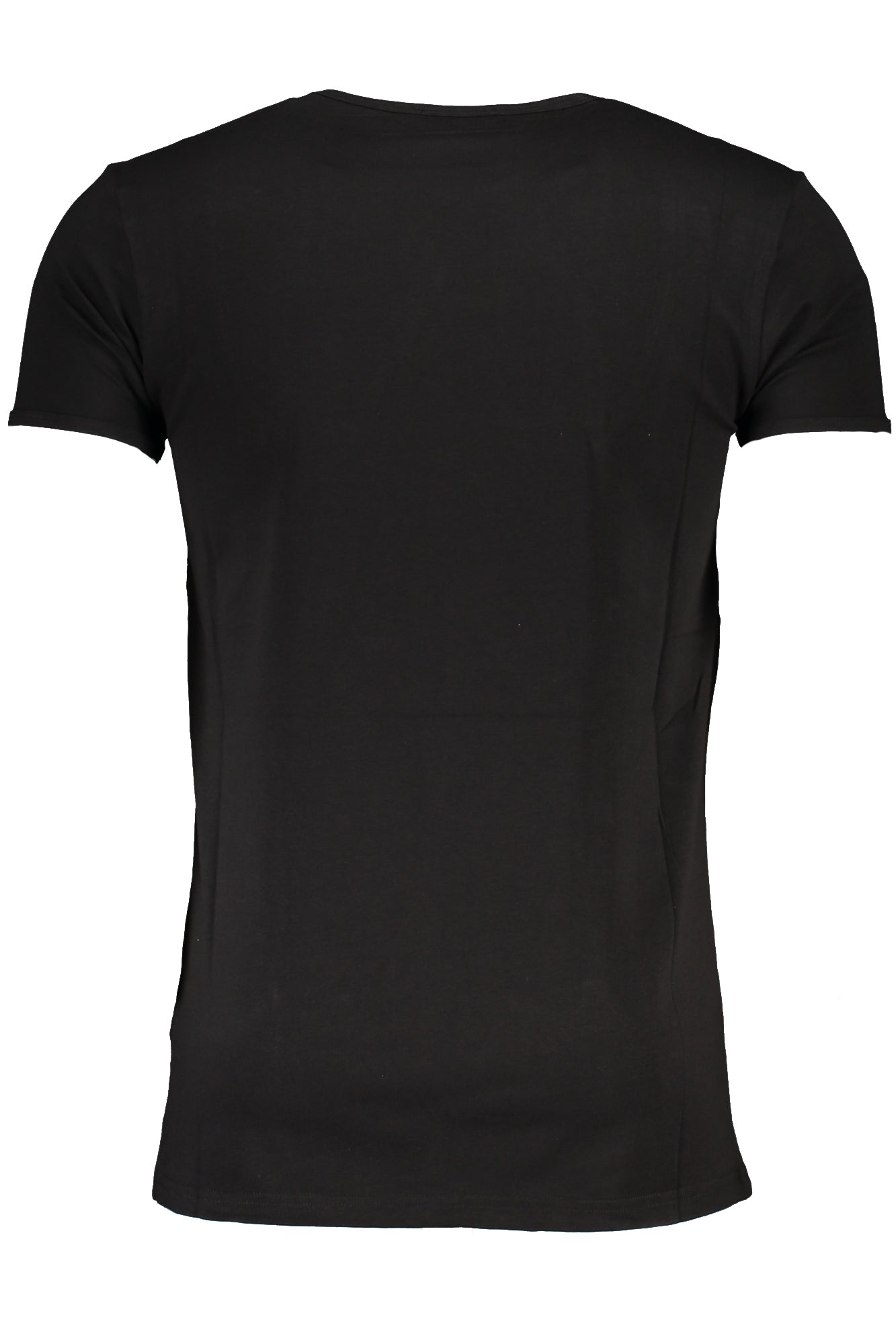 QXO03AJD003_NE05051 – Stylisches Herren T-Shirt Schwarz – Kurzarm, Rundhals, Print-Design – Größe: S, M, L, XL, 2XL – Farbe: Nero