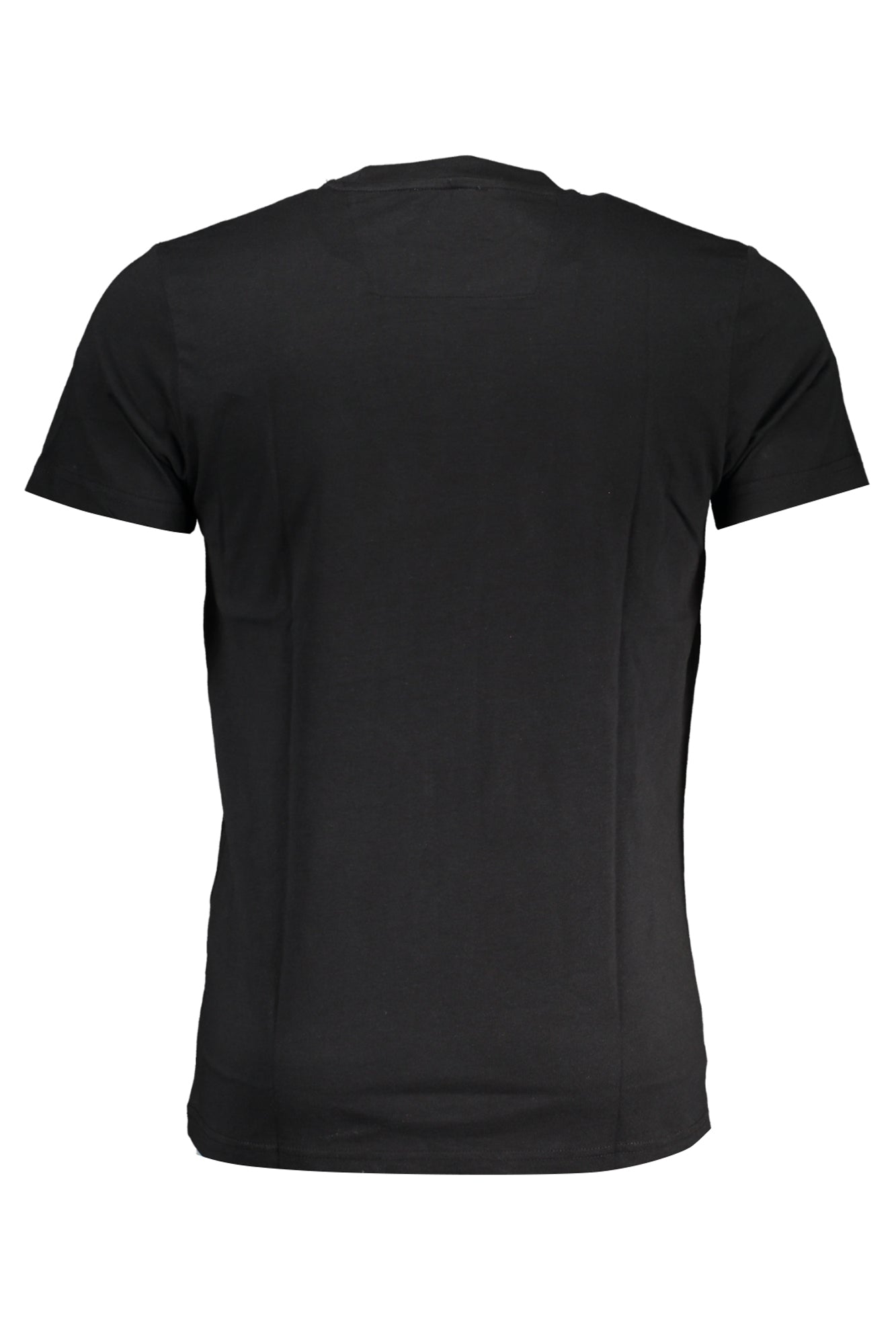 QXT62TJD060_NE05051 – Elegantes Herren Kurzarm-T-Shirt Schwarz mit Rundhals und Logodruck – Größe: M, L, XL, 2XL – Farbe: Nero