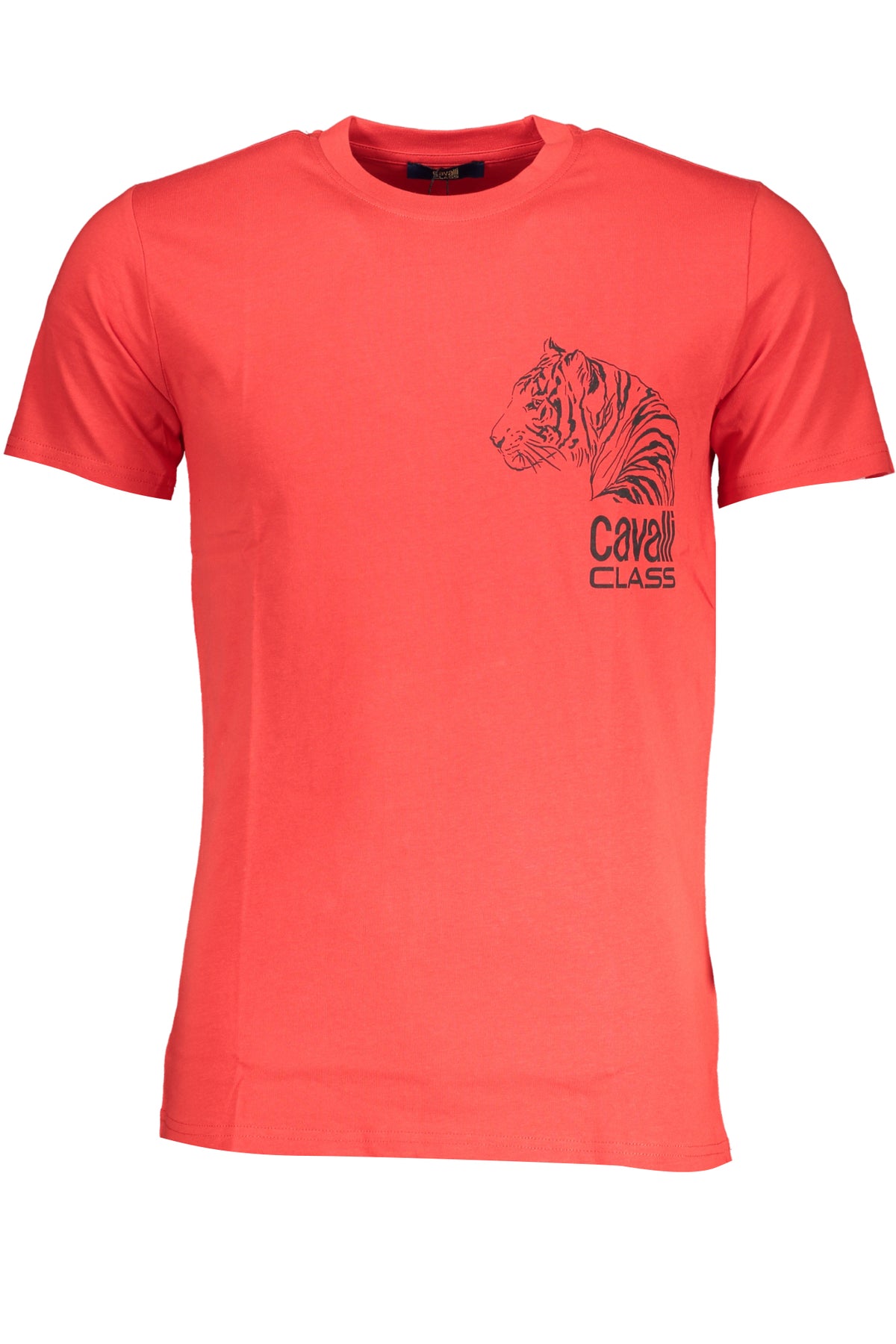 QXT63EJD060_RO02000 – Stylisches rotes Herren T-Shirt mit Rundhals und Logo-Druck – Größe: M, L, XL, 2XL – Farbe: Rosso