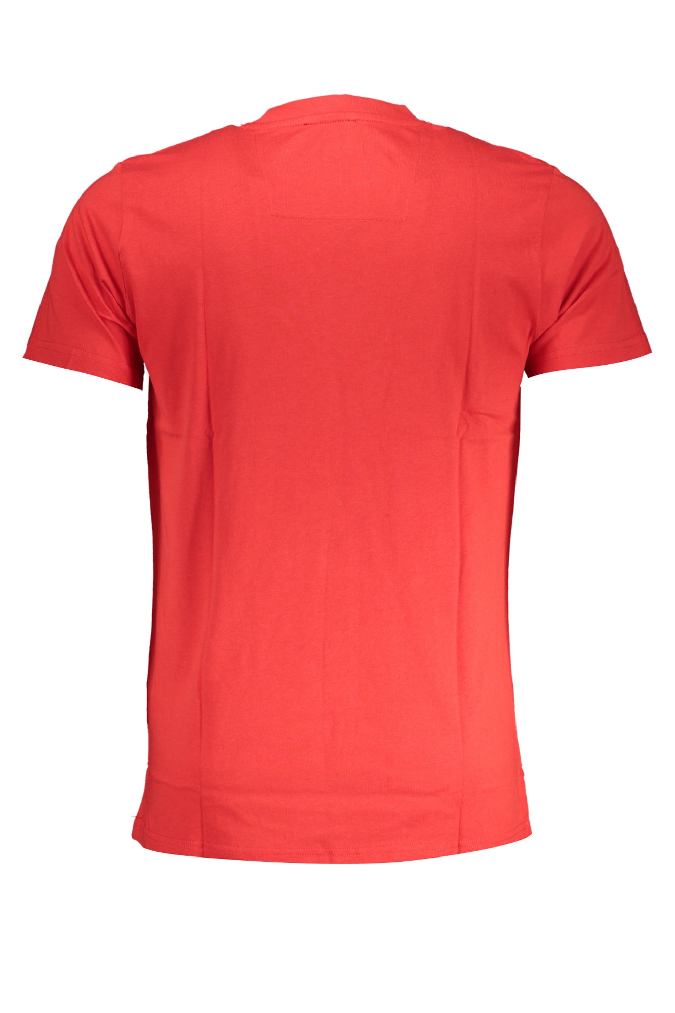 QXT62YJD060_RO02000 – Rotes Kurzarm Herren T-Shirt mit Print und Rundhals - Stilvoll & Modern – Größe: M, L, XL, 2XL – Farbe: Rosso