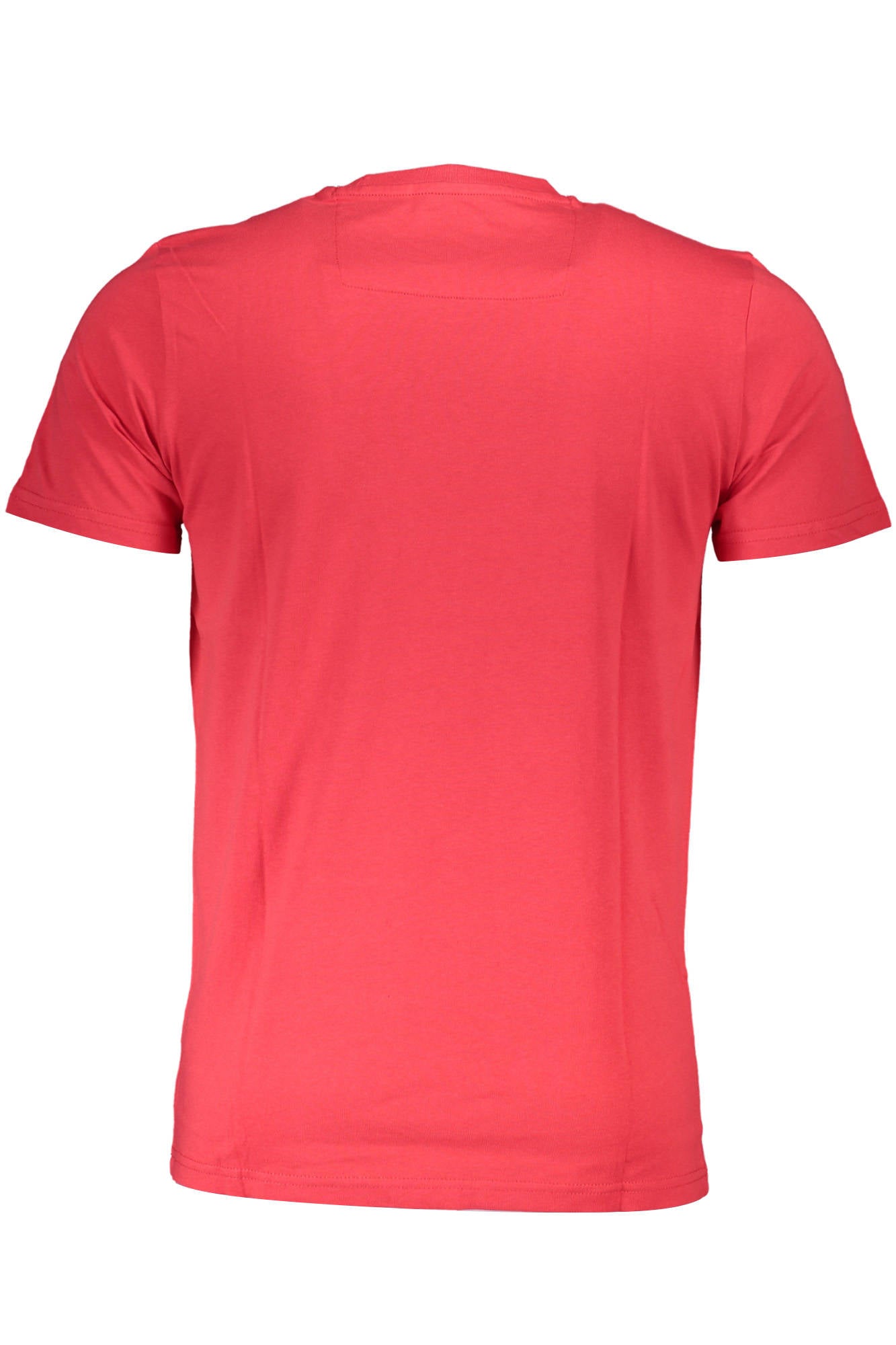 QXT61O-JD060_ROSSO_02000 – Herren T-Shirt Kurzarm Rot mit Druck & Rundhalsausschnitt - Modisch & Elegant – Größe: M, L, XL, 2XL – Farbe: Rosso