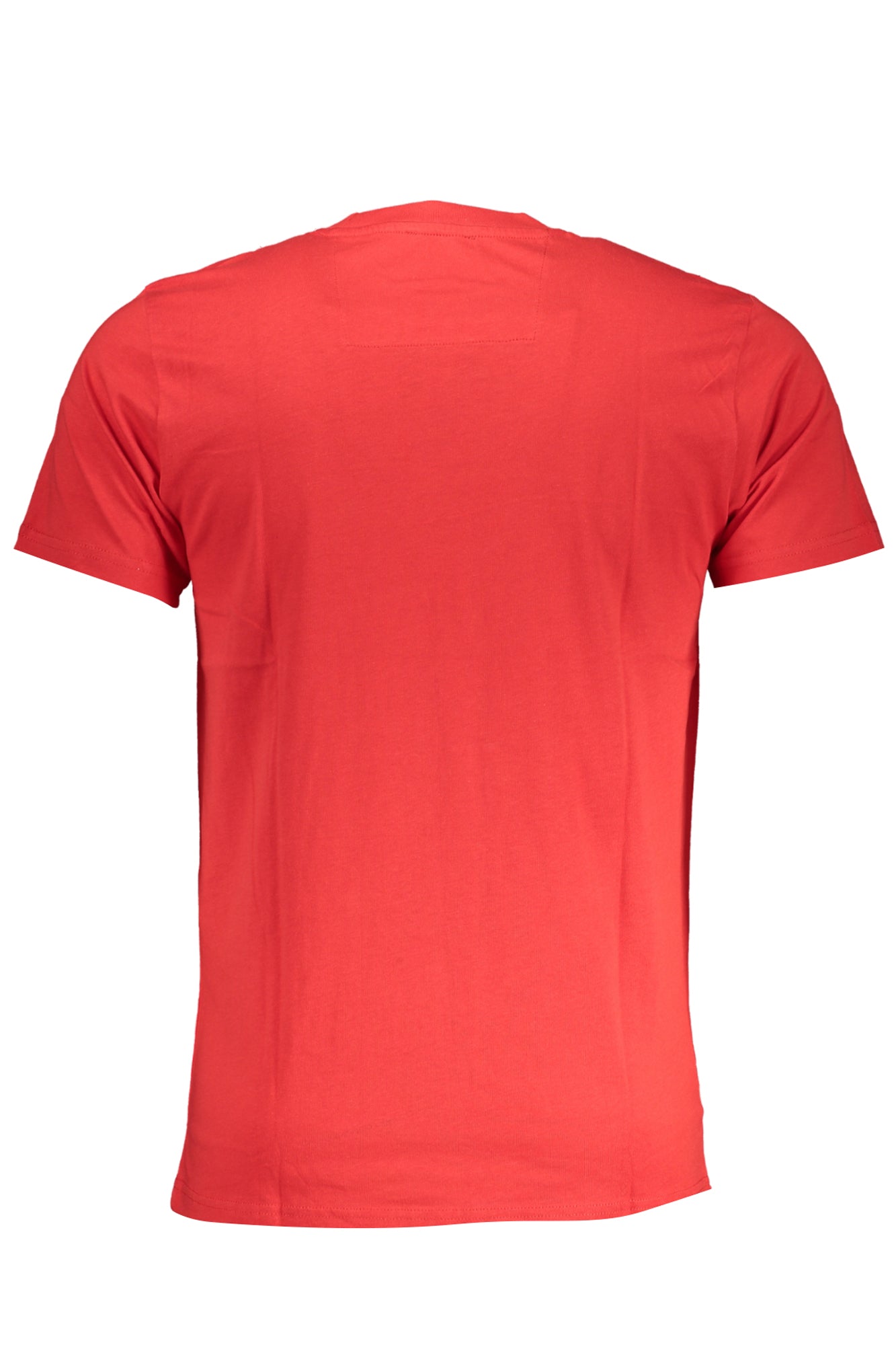 QXT62PJD060_RO02000 – Herren T-Shirt Rot mit Druck – Rundhals, Kurzarm, Stilvoll – Größe: M, L, XL, 2XL – Farbe: Rosso