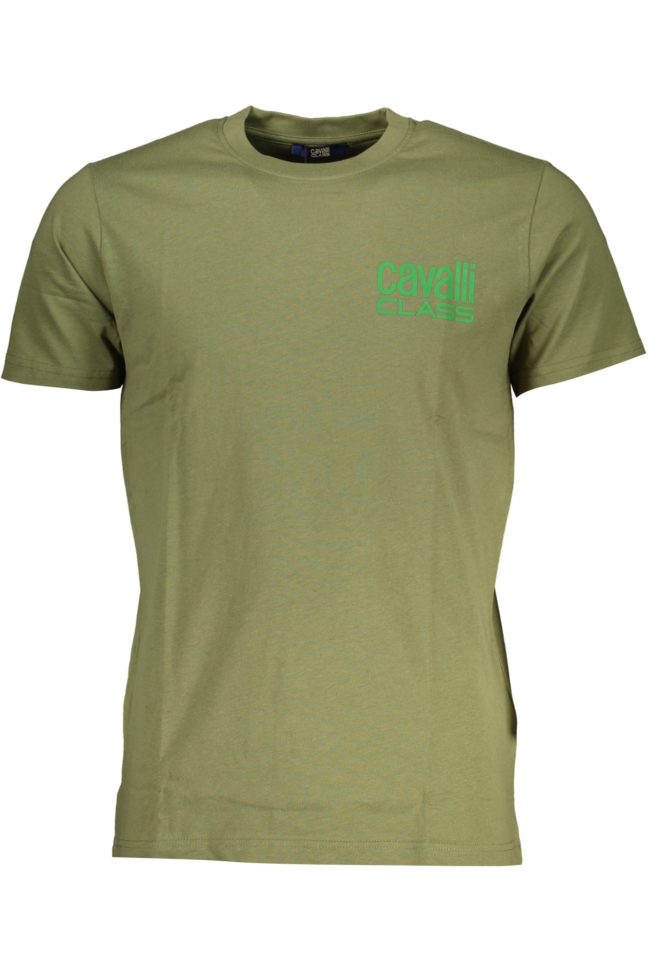 QXT62XJD060_VE04050 – Grünes Herren T-Shirt mit Rundhals und Druckmotiv - Kurzarmshirt – Größe: M, L, XL, 2XL – Farbe: Verde