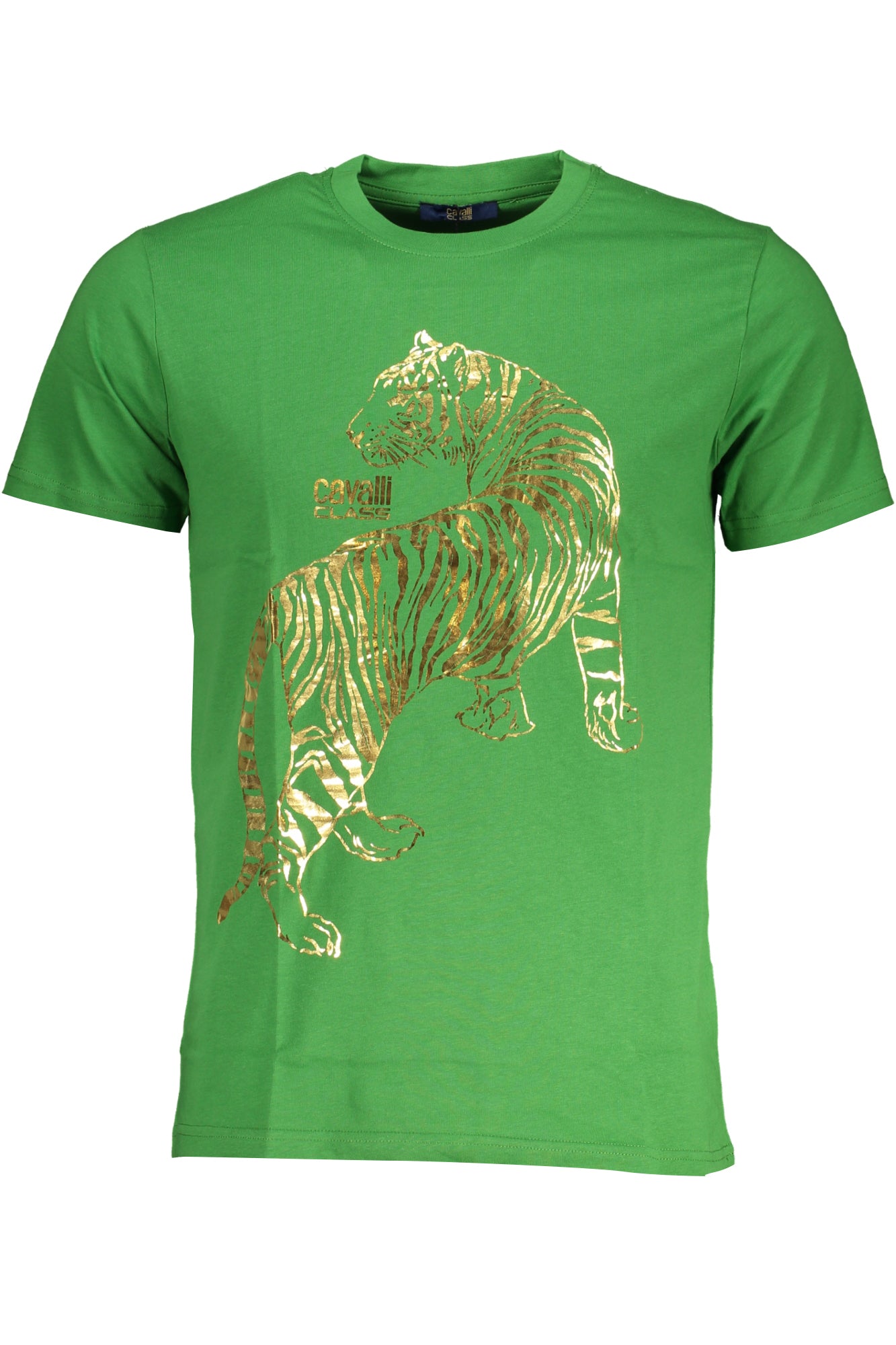 QXT62TJD060_VE07334 – Stylisches Herren T-Shirt in Grün – Kurzarm, Rundhals, Logo-Print – Größe: M, L, XL, 2XL – Farbe: Verde