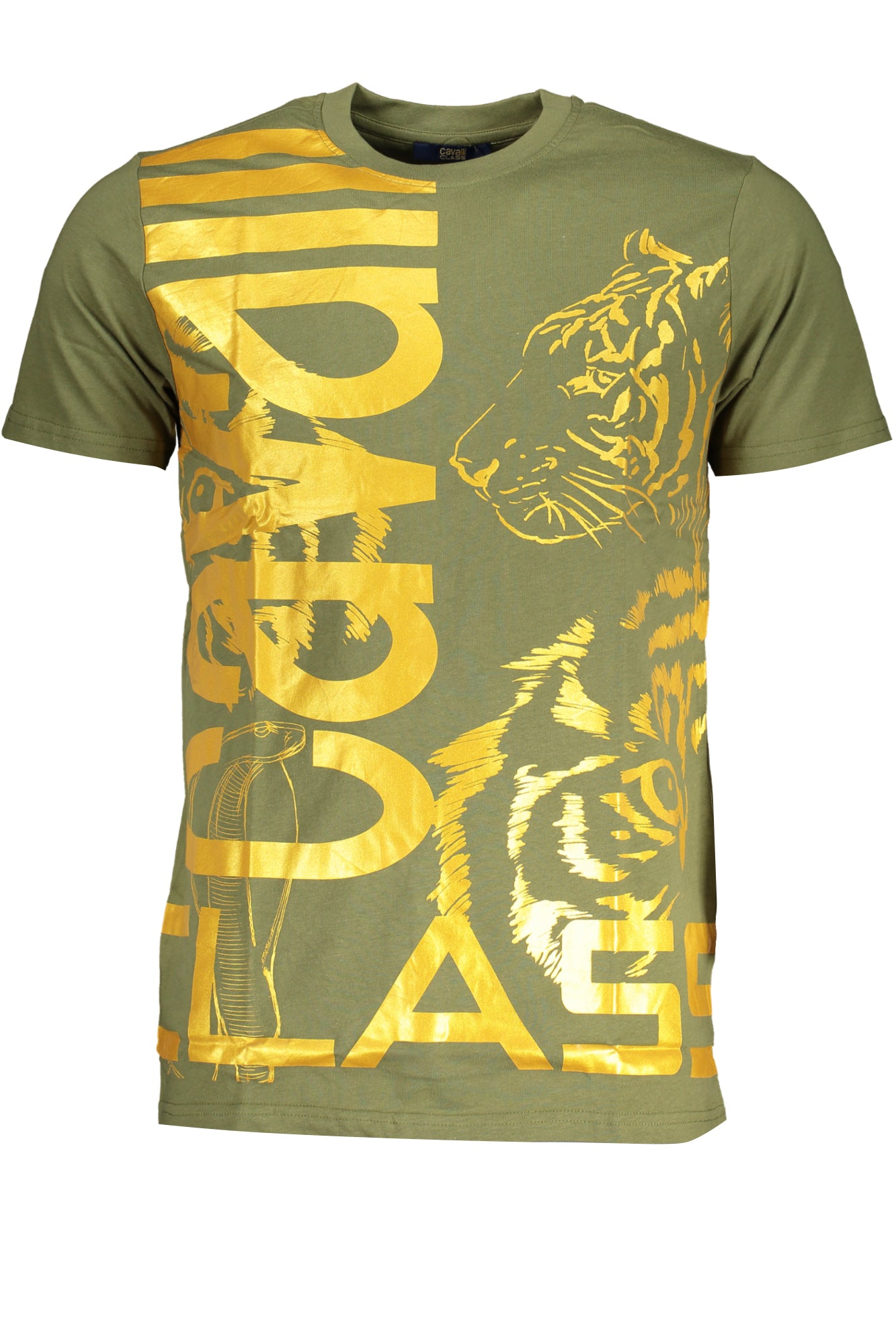 QXT63DJD060_VE04050 – Stylisches Kurzarm Herren T-Shirt in Grün mit Logo-Print – Größe: M, L, XL, 2XL – Farbe: Verde