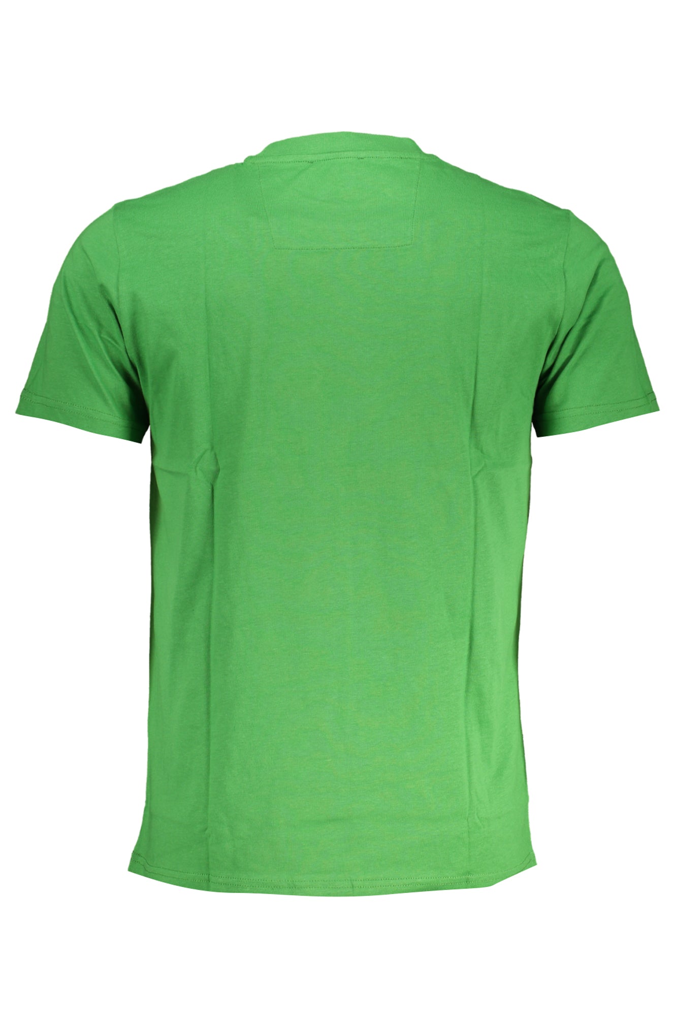QXT63EJD060_VE07334 – Grünes Herren Rundhals T-Shirt mit Print und Logo - Kurzarm Stil – Größe: M, L, XL, 2XL – Farbe: Verde