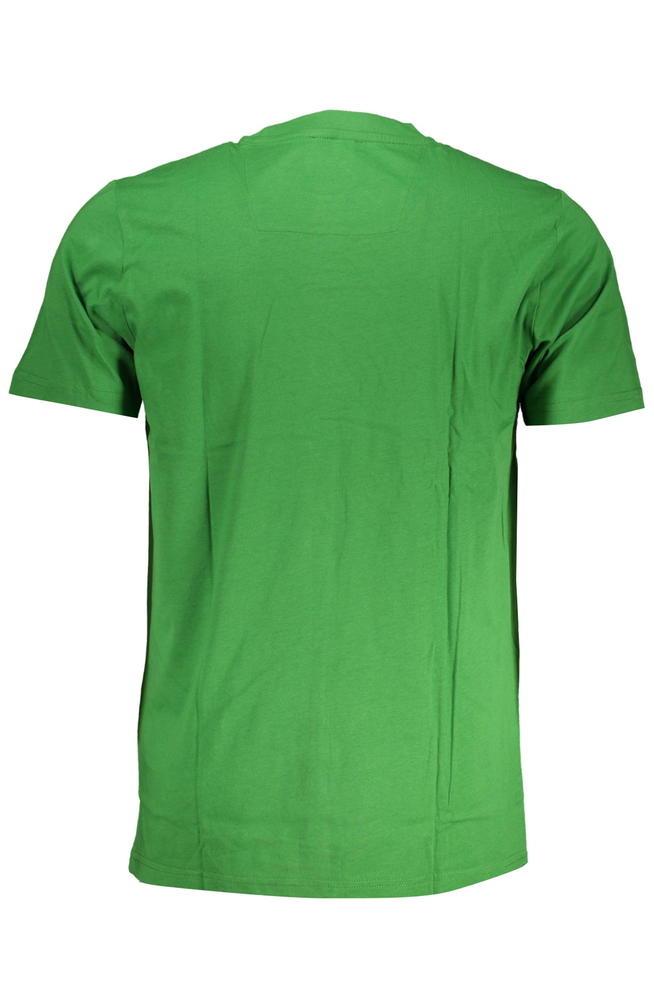 QXT62RJD060_VE07334 – Grünes Herren Rundhals T-Shirt mit Print und Logo - Kurzarm – Größe: M, L, XL, 2XL – Farbe: Verde