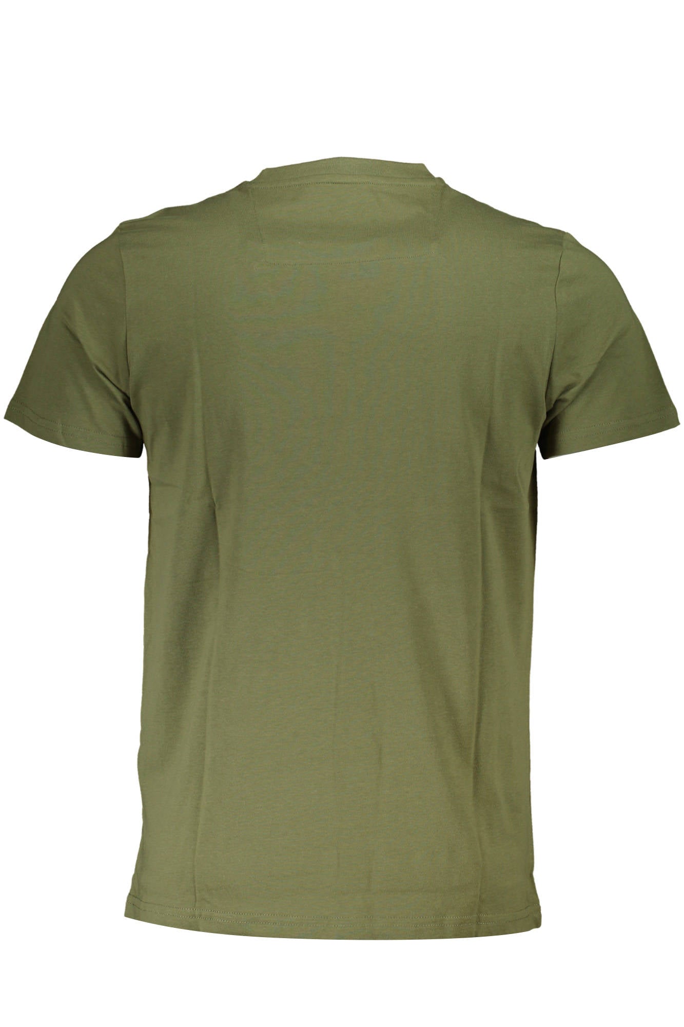 QXT061I-JD060_VERDE_04050 – Grünes Herren Tee mit Print & Logo - Kurzarm Rundhals T-Shirt – Größe: XL, 2XL – Farbe: Verde